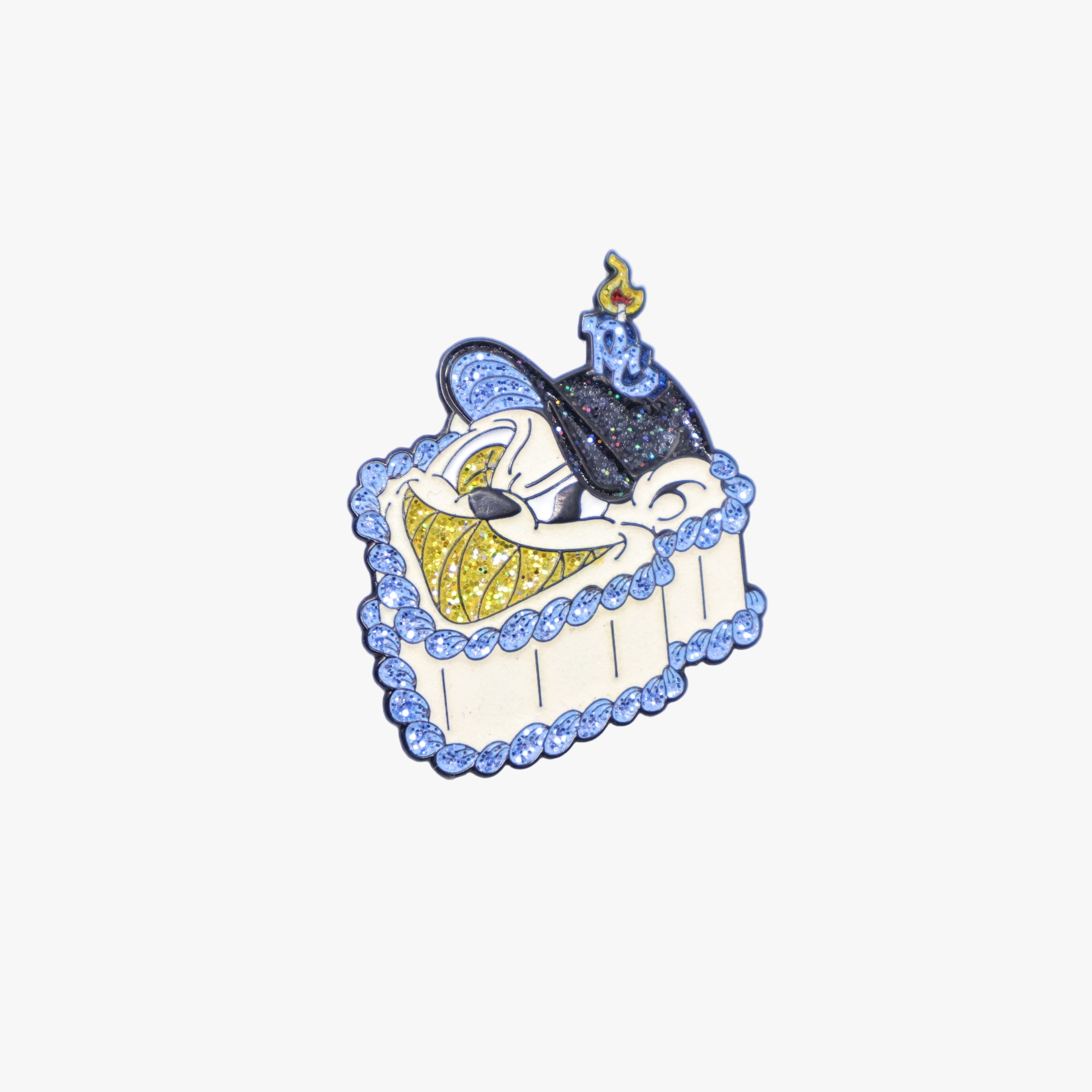 PinzCity Bear Birthday Cake Blue Graphic Pin