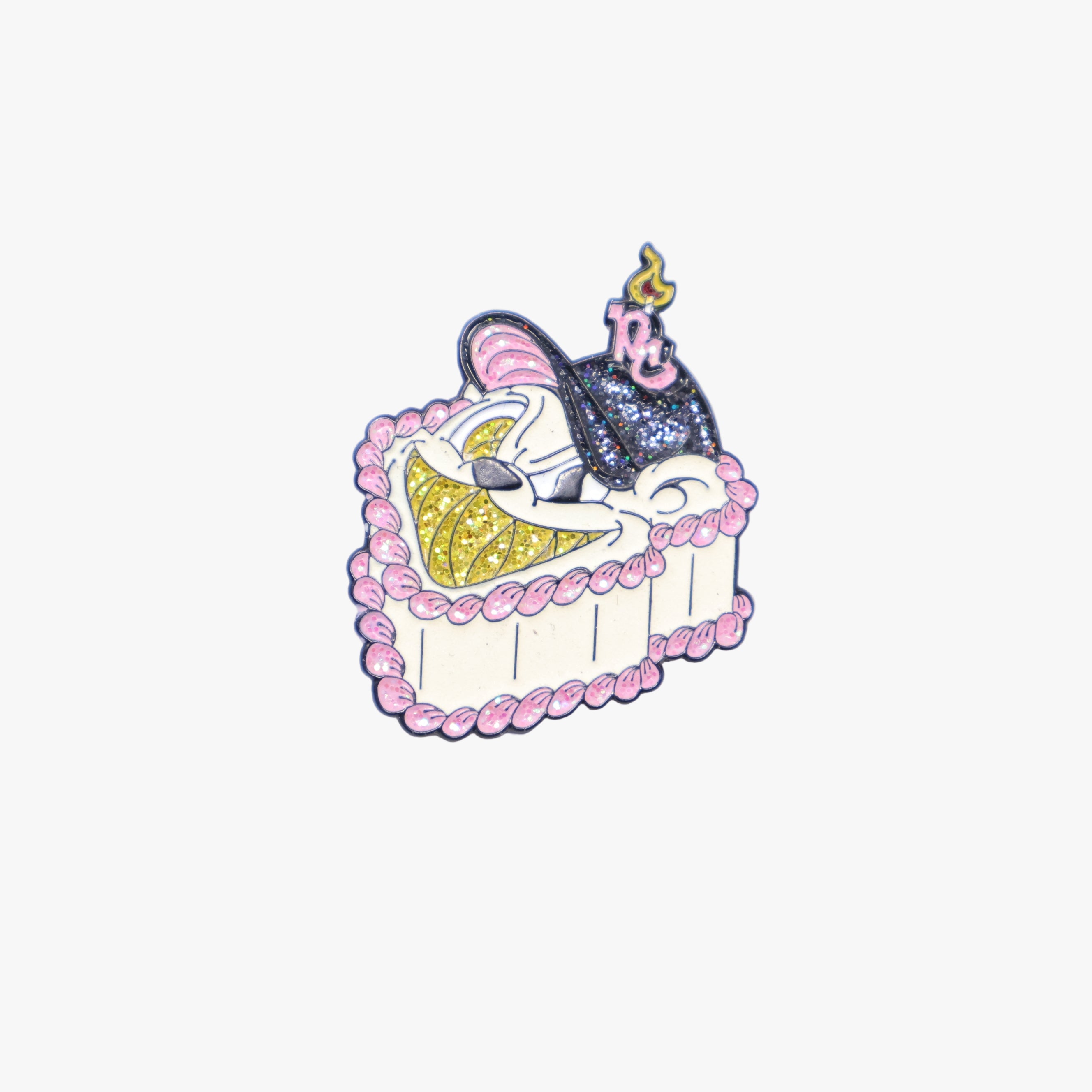 PinzCity Bear Birthday Pink Blue Graphic Pin