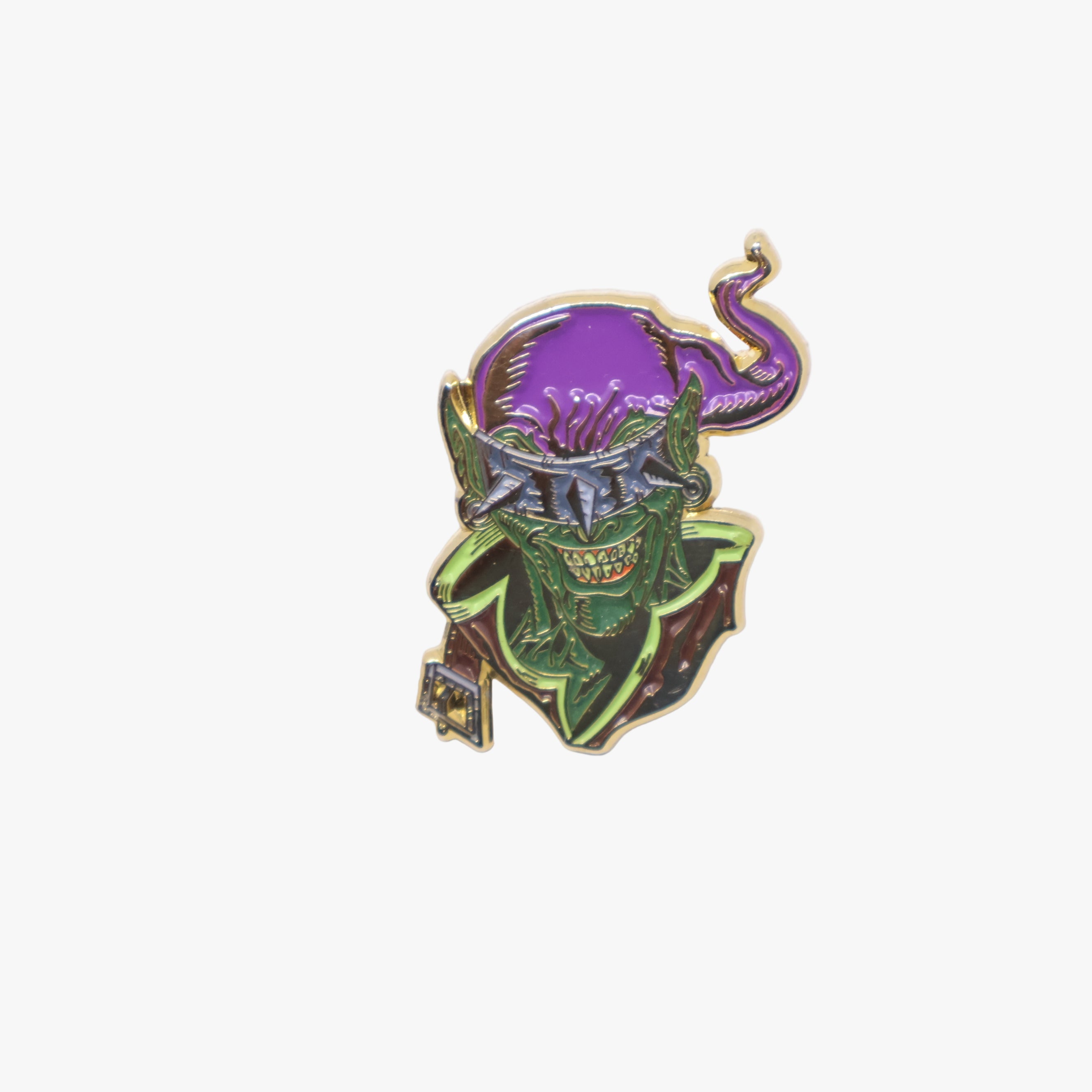 Green Goblin No Vision Graphic Pin