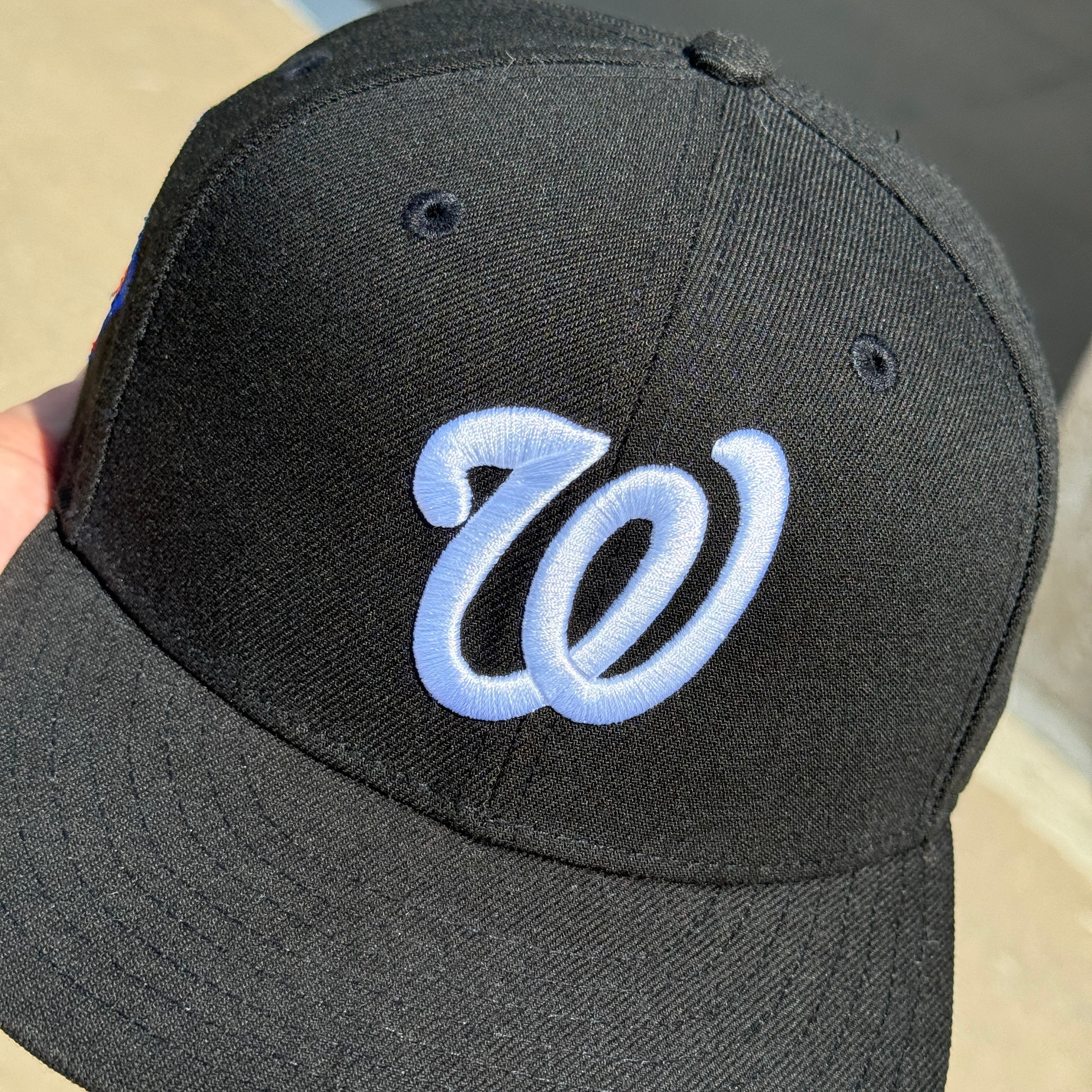 USED 1/8 Black Washington Nationals 2019 World Series 59fifty New Era Fitted Hat Cap