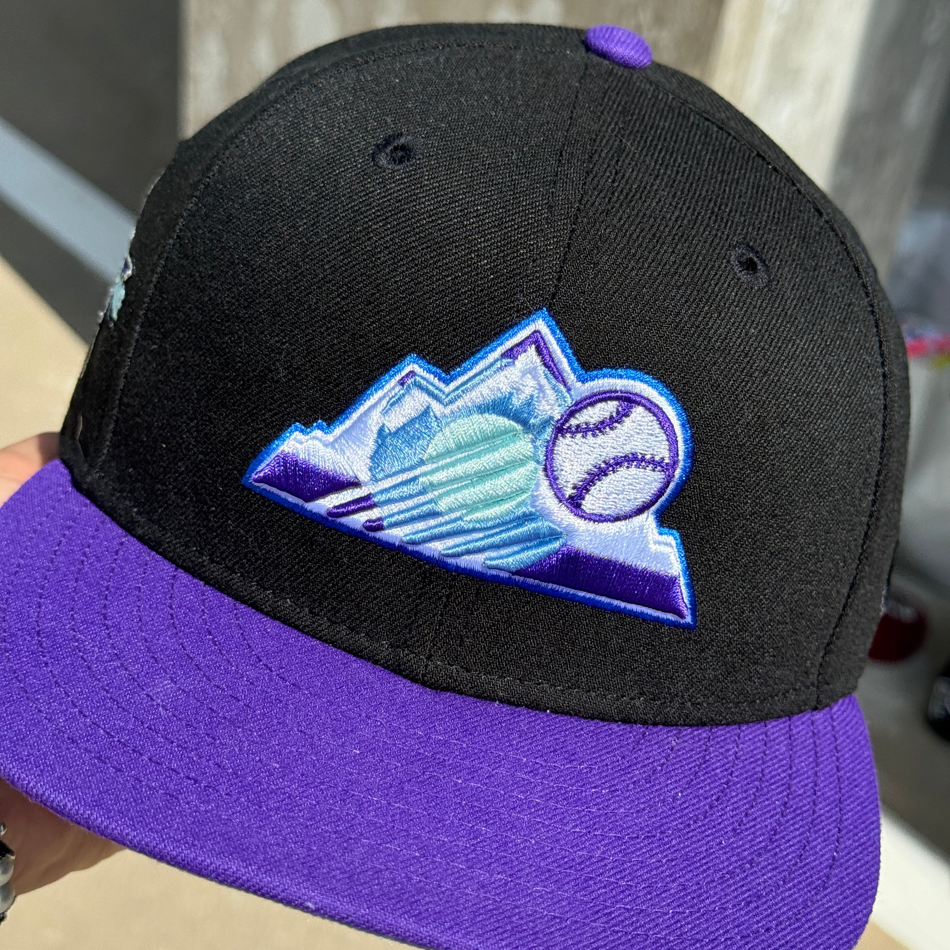 USED 1/8 Black Colorado Rockies 2022 All Star Game 59fifty New Era Fitted Hat Cap
