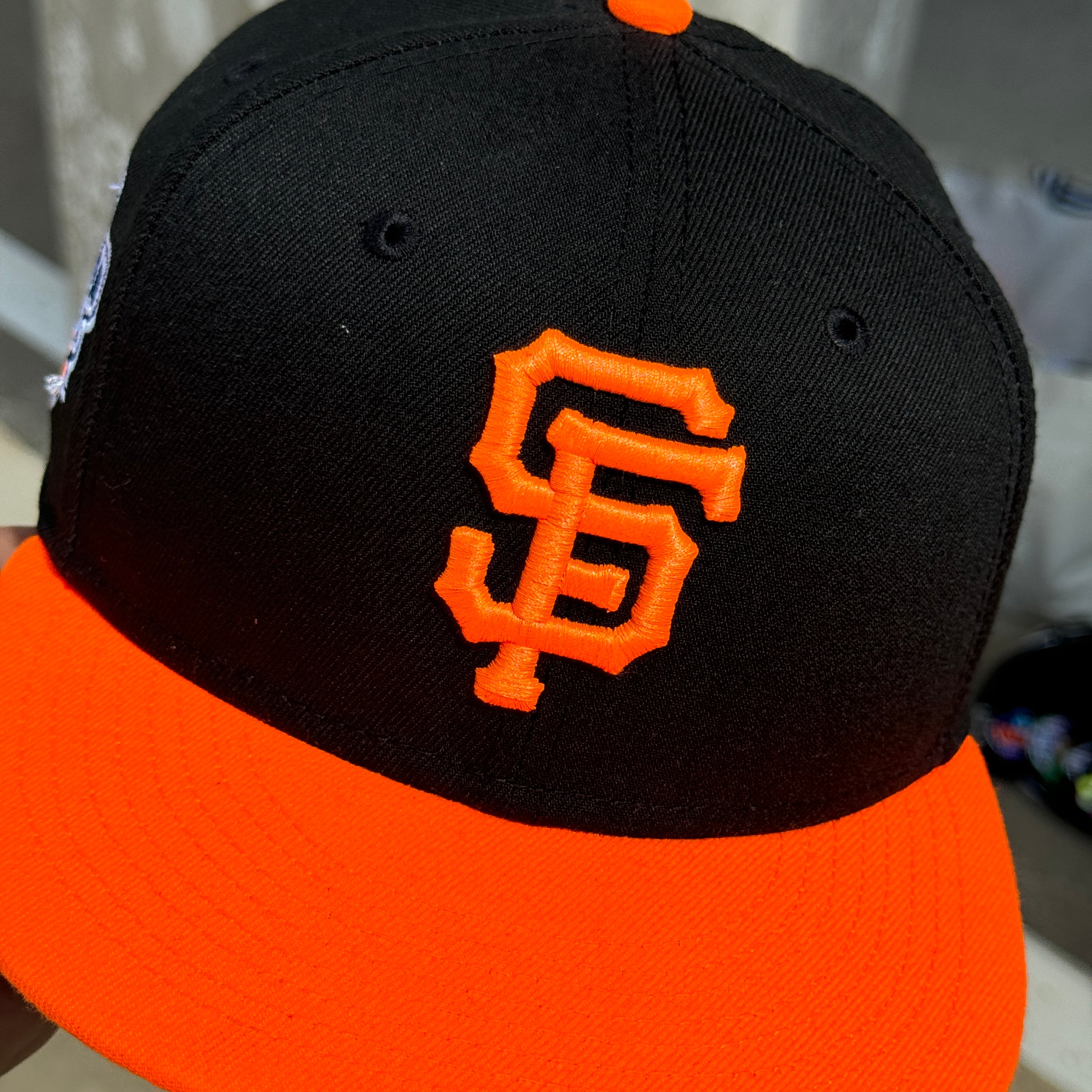 USED 7 Black San Francisco Giants 2010 World Series 59fifty New Era Fitted Hat Cap