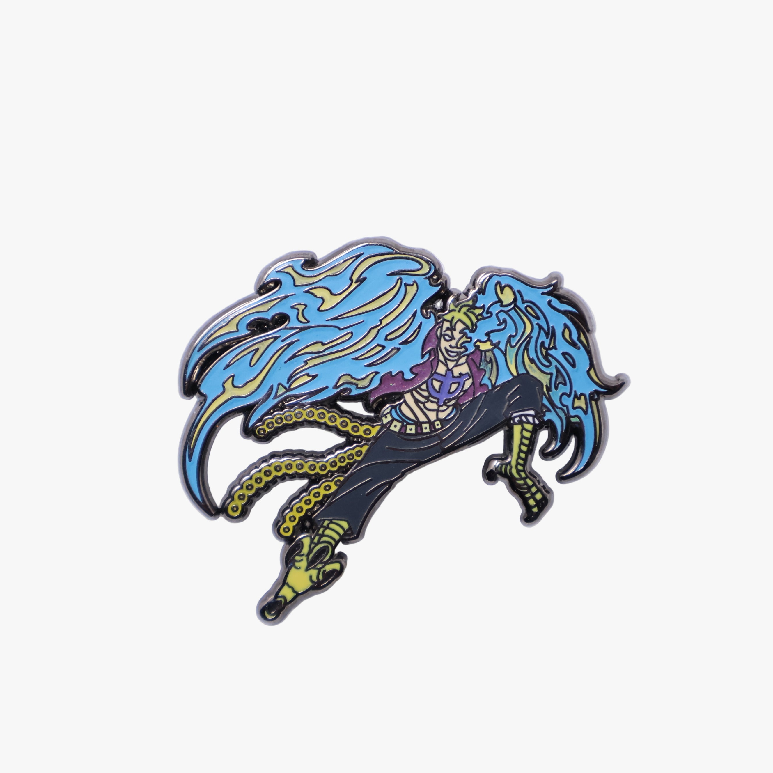 Daki Demon Slayer Flames Graphic Pin