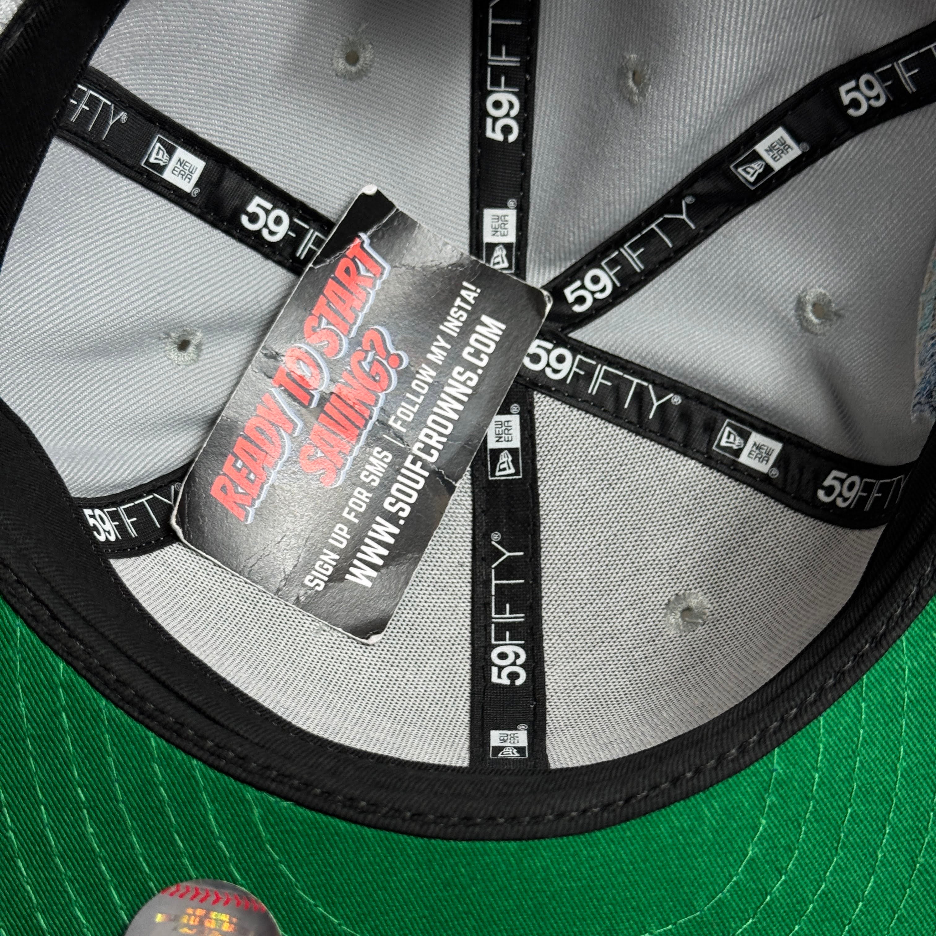 NWT 1/4 Gray Kansas City Royals Baseball Club 59fifty New Era Fitted Hat Cap