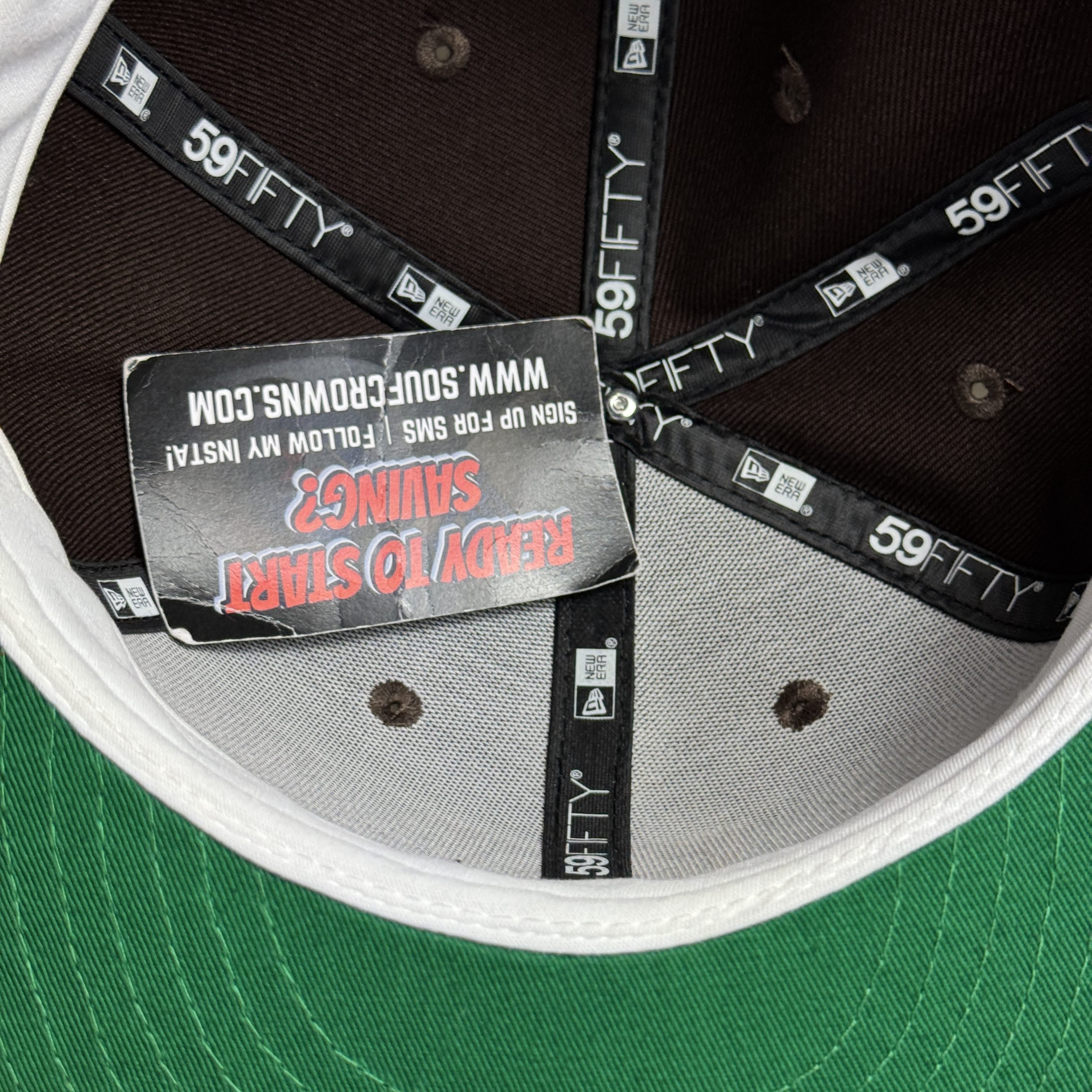 NWT 3/8 Brown Dallas Texas Rangers Final Season 59fifty New Era Fitted Hat Cap