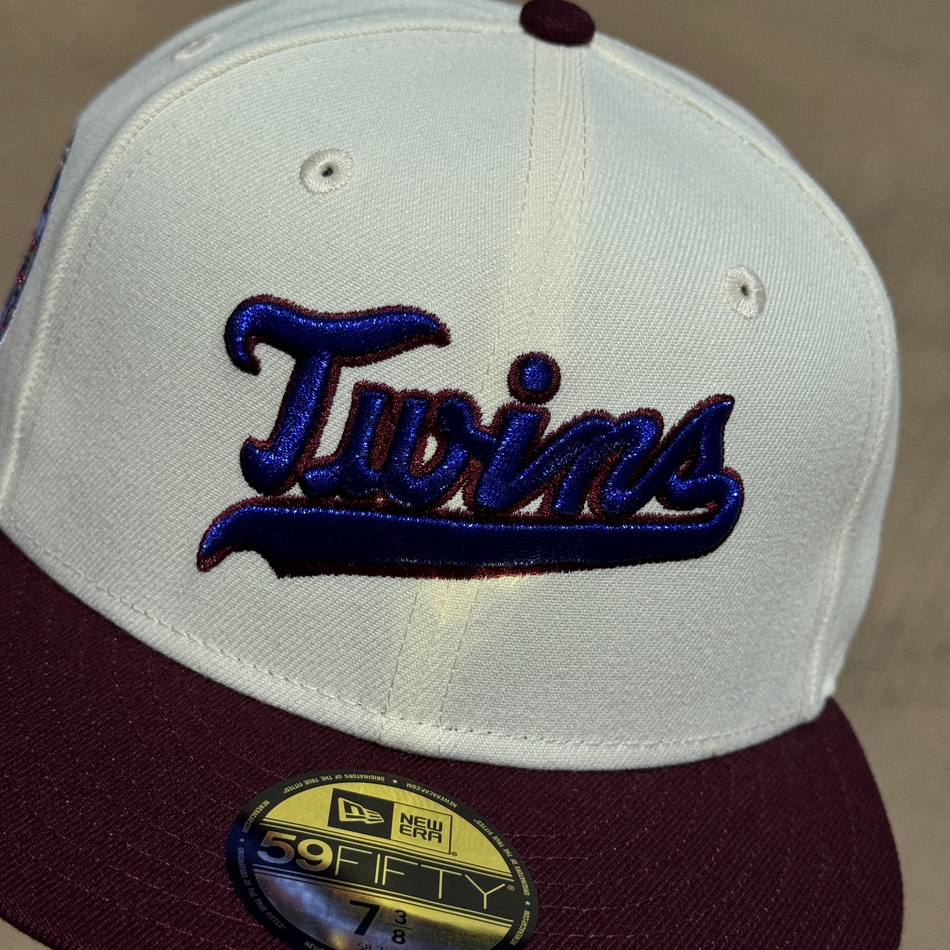 NEW 1/8 Chrome Kansas City Royals Baseball Club 59fifty New Era Fitted Hat Cap