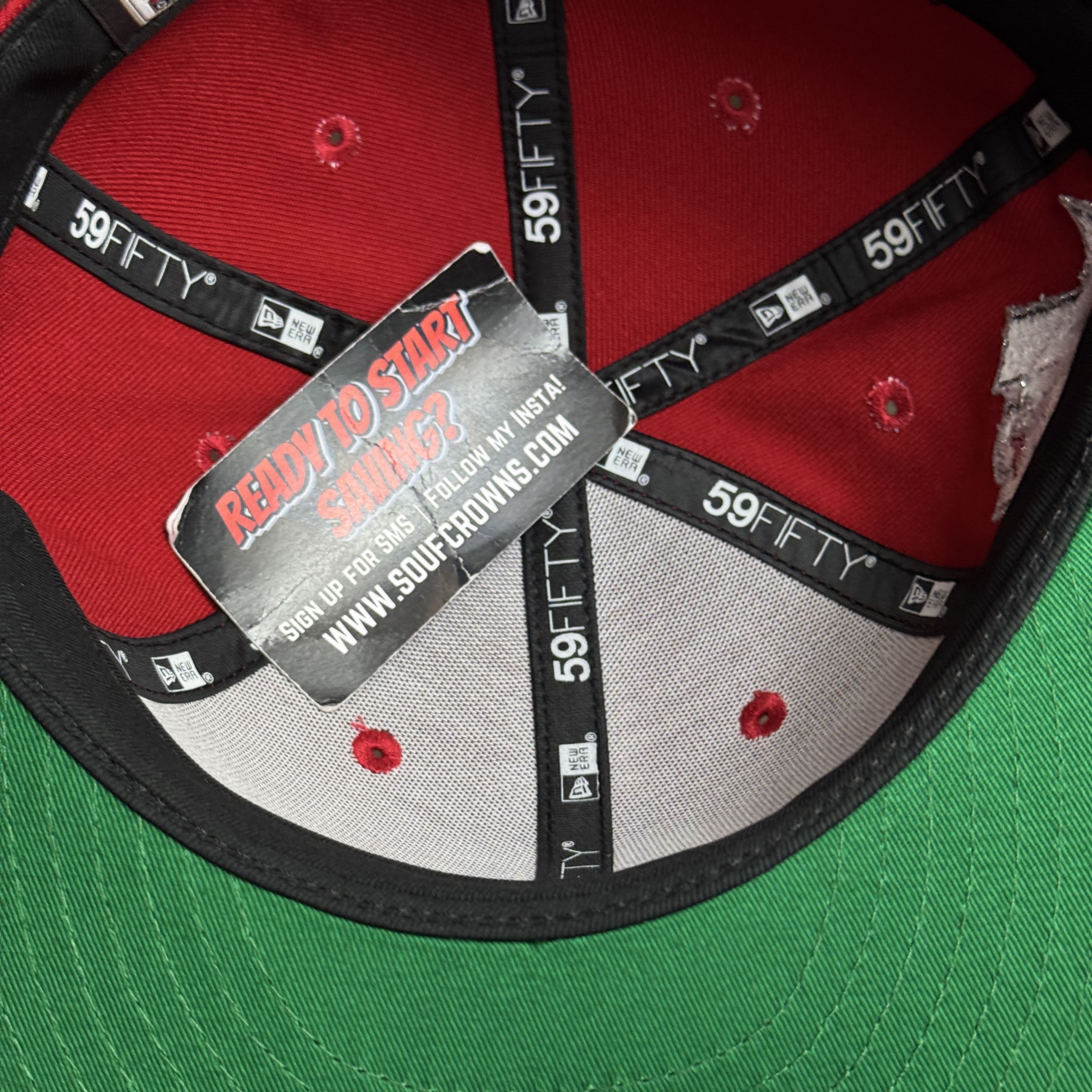 NWT 1/4 Red Dallas Texas Rangers 40th Anniversary 59fifty New Era Fitted Hat Cap