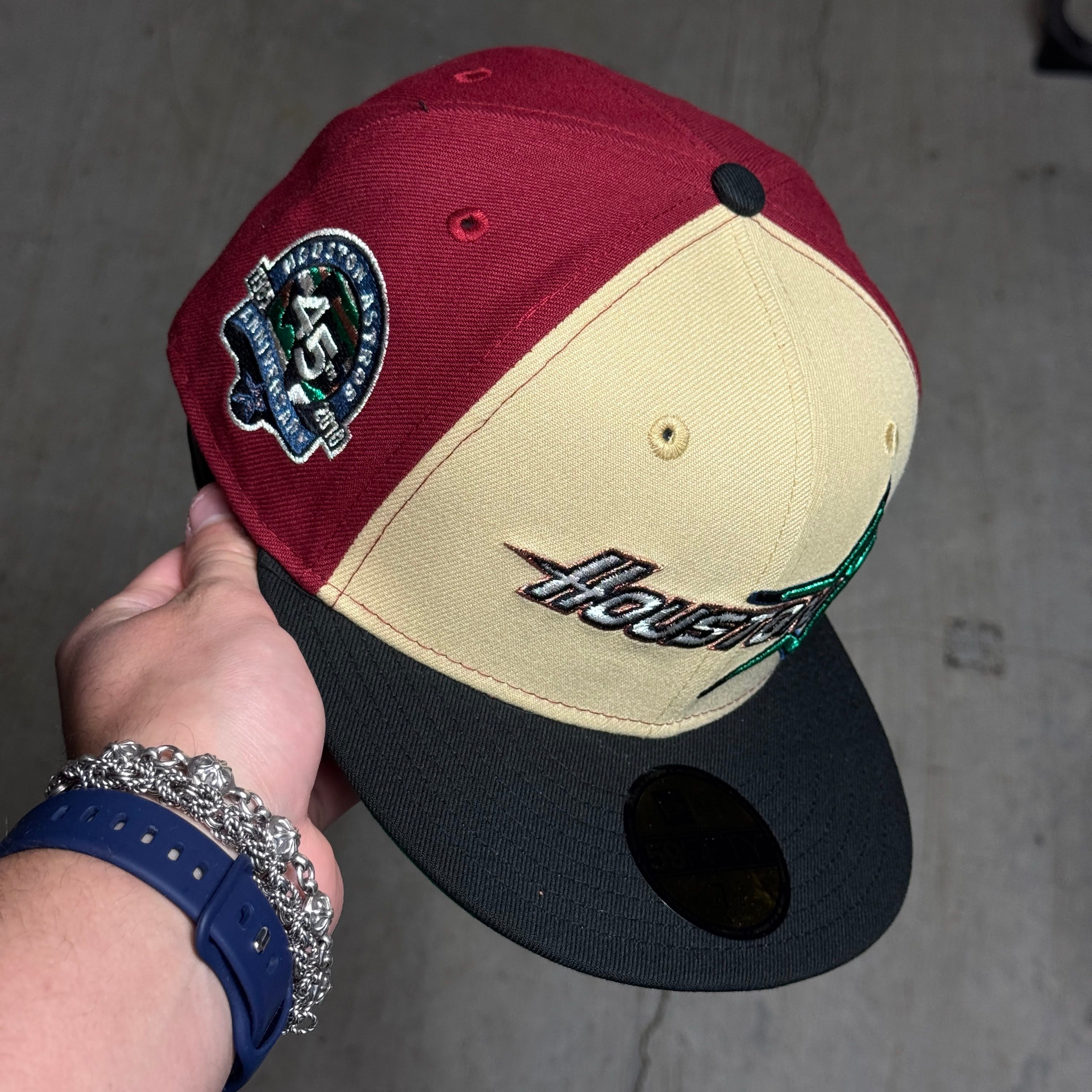 NWT 1/4 Multicolor Houston Astros 45th Anniversary 59fifty New Era Fitted Hat Cap
