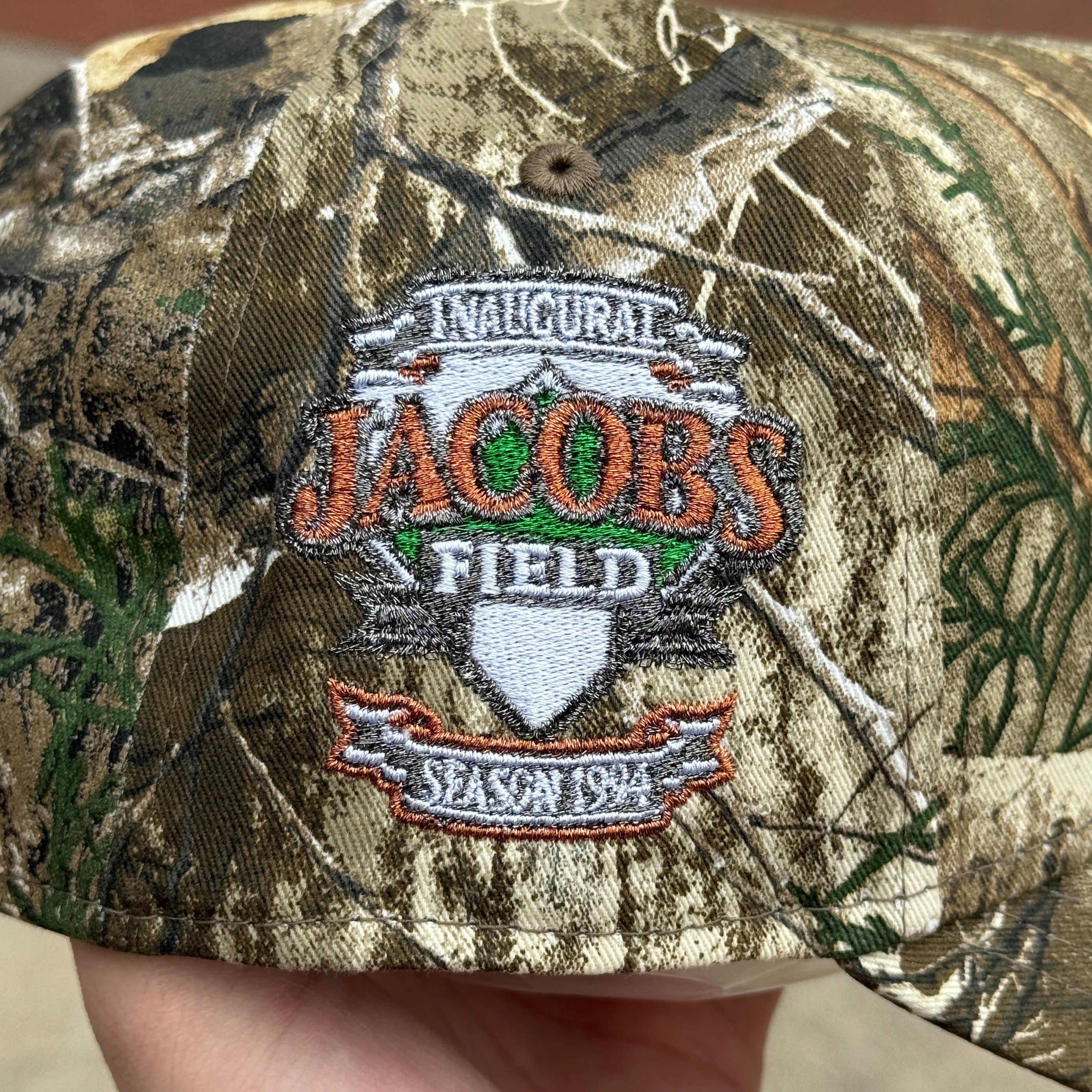 Realtree Camo Cleveland Indians Guardians Jacobs Field 9Forty Adjustable New Era