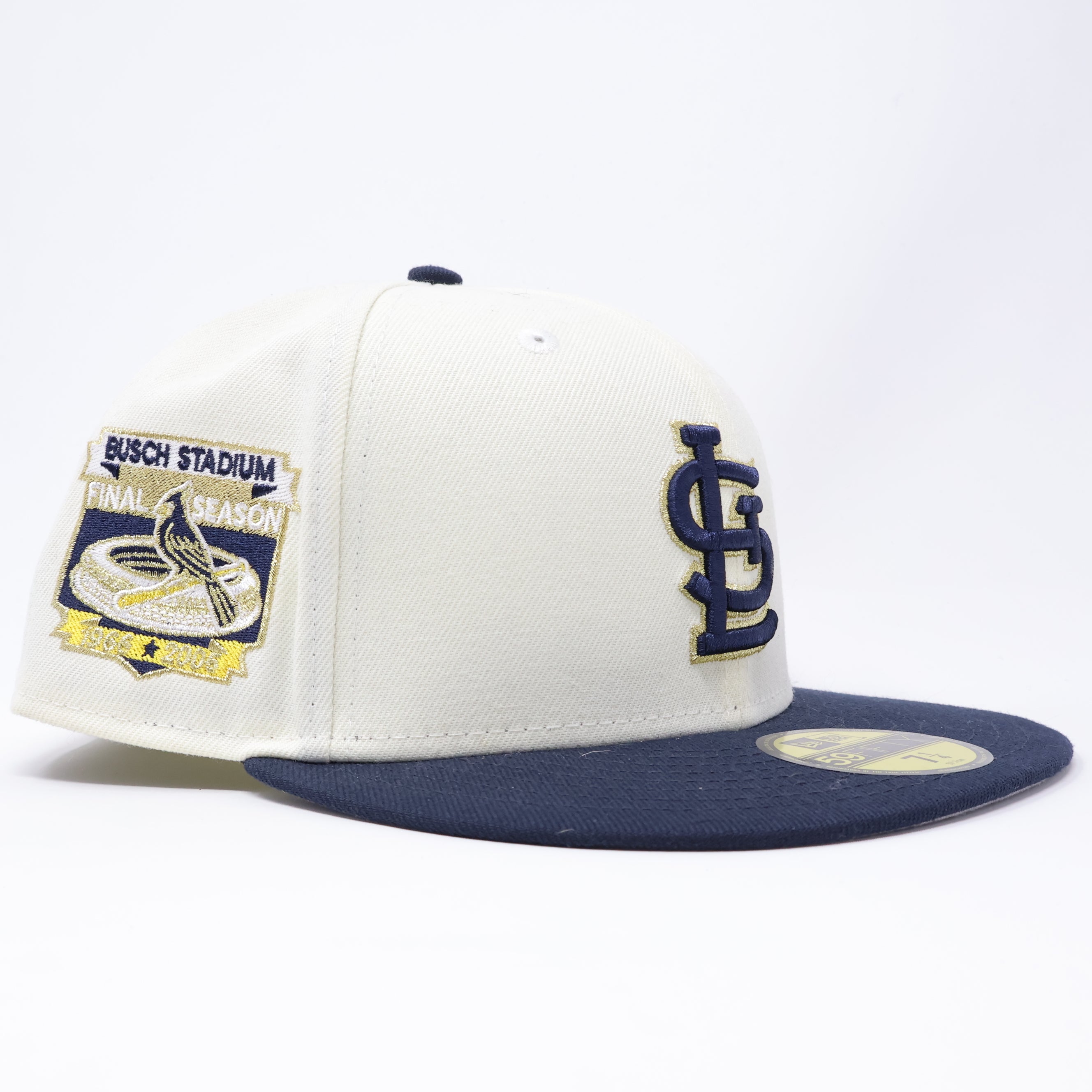 NWT 1/4 Chrome St. Louis Cardinals Busch Stadium 59fifty New Era Fitted Hat Cap