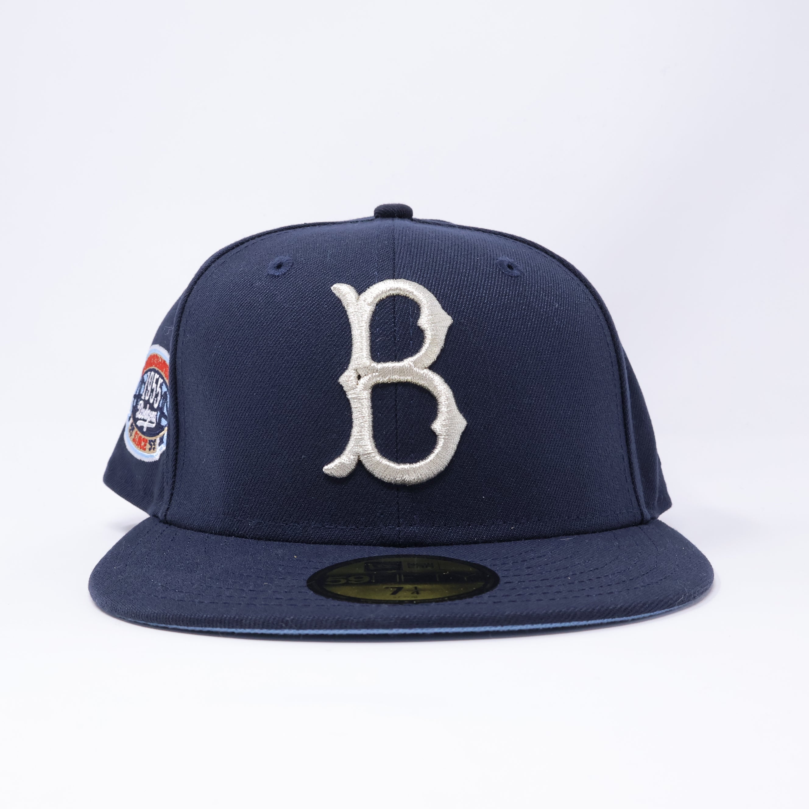 NWT 1/4 Navy Brooklyn Dodgers First World Championship 59fifty New Era Fitted Hat Cap