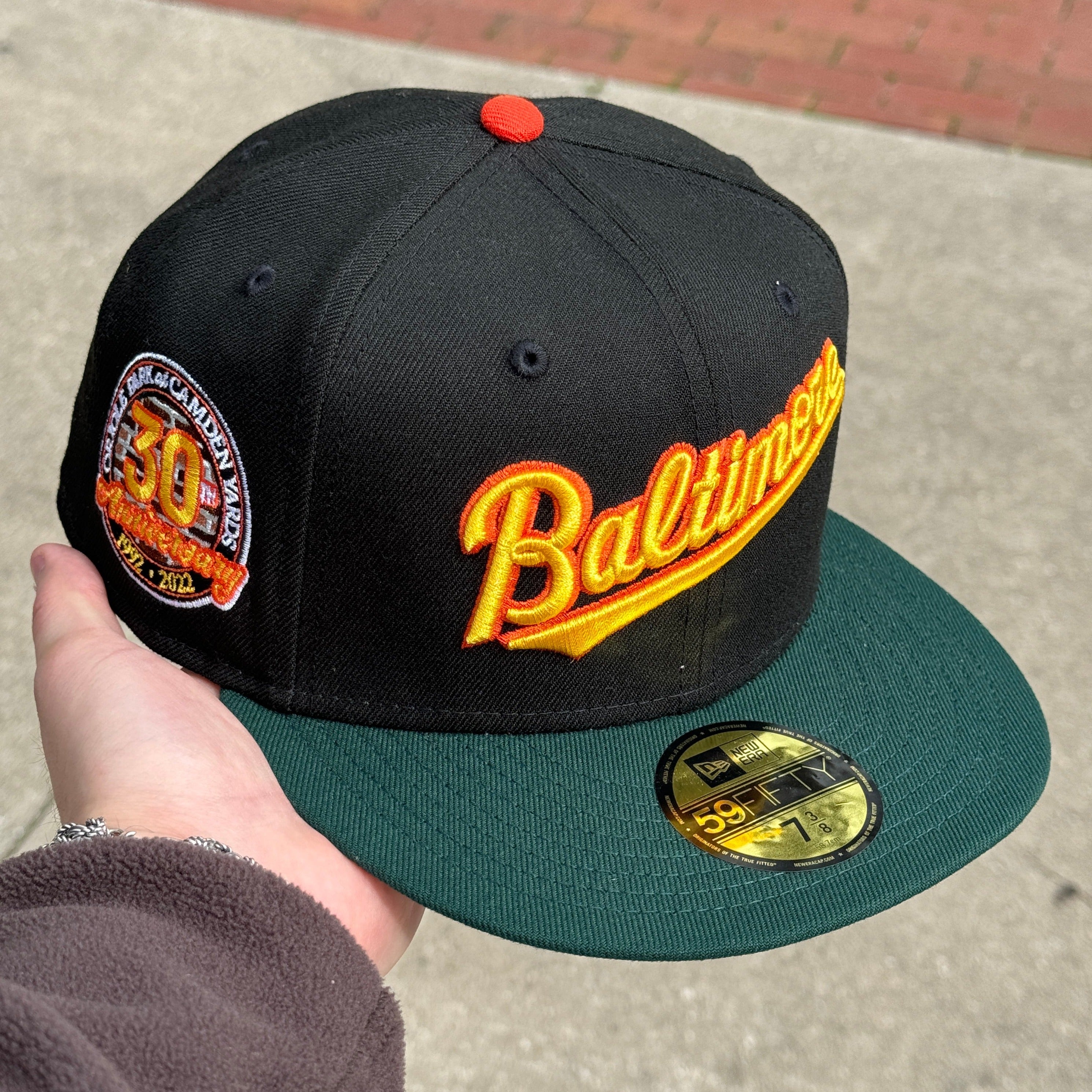 Black Baltimore Orioles 30th Anniversary 1992 2022 59fifty Fitted Cap