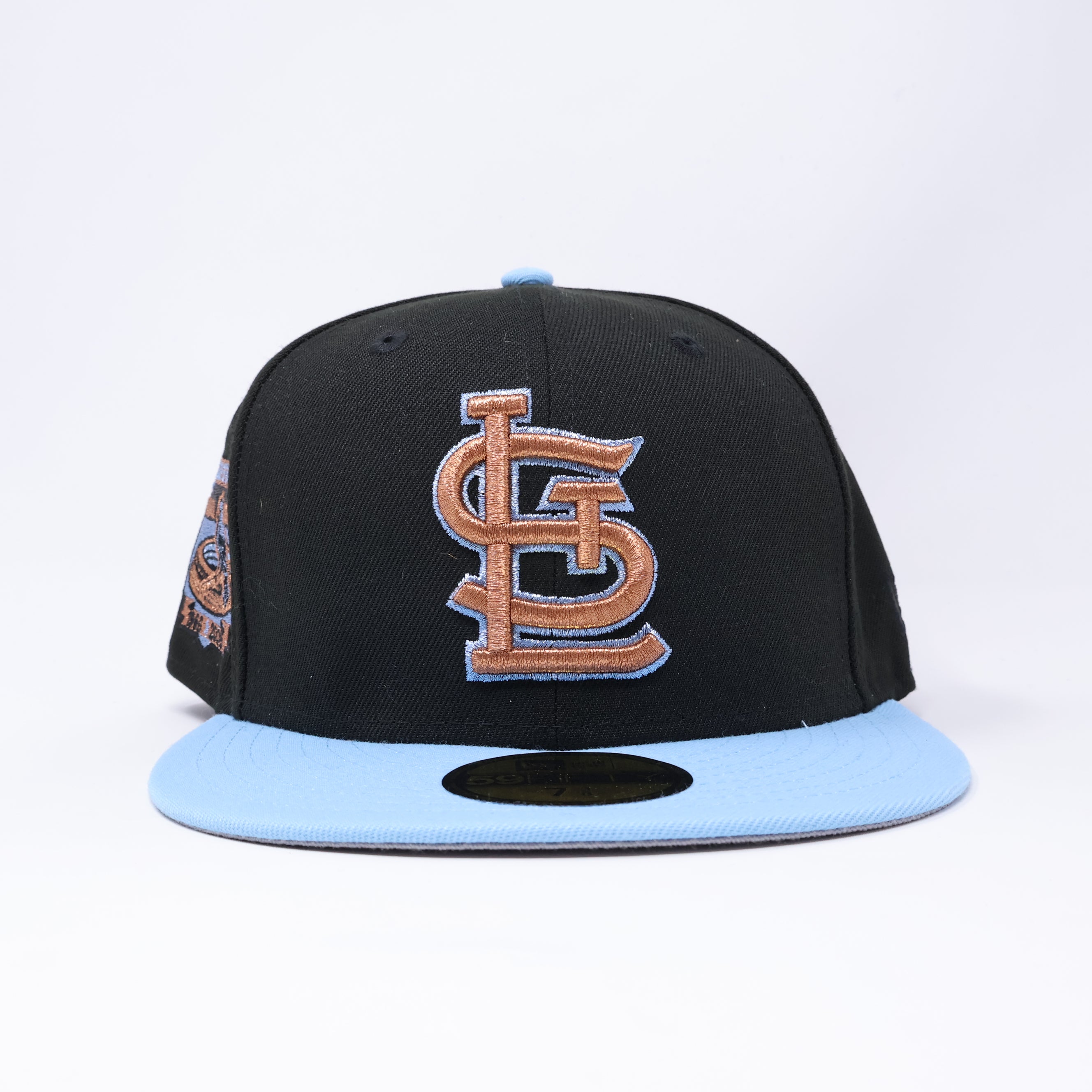 NWT 3/8 Black St. Louis Cardinals Busch Stadium 59fifty New Era Fitted Hat Cap