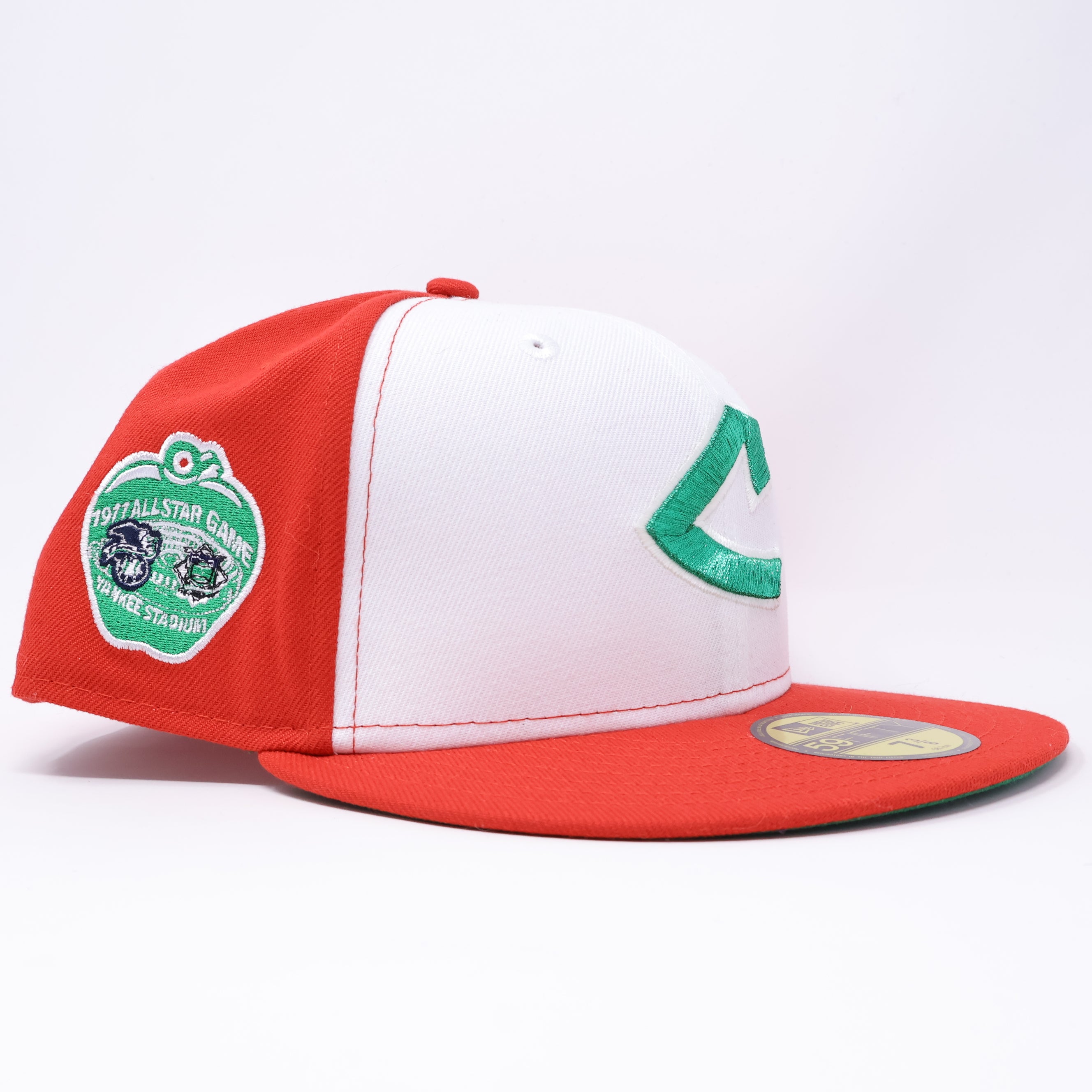 NWT 3/8 Multicolor Cleveland Indians 1977 All-Star Game 59fifty New Era Fitted Hat Cap