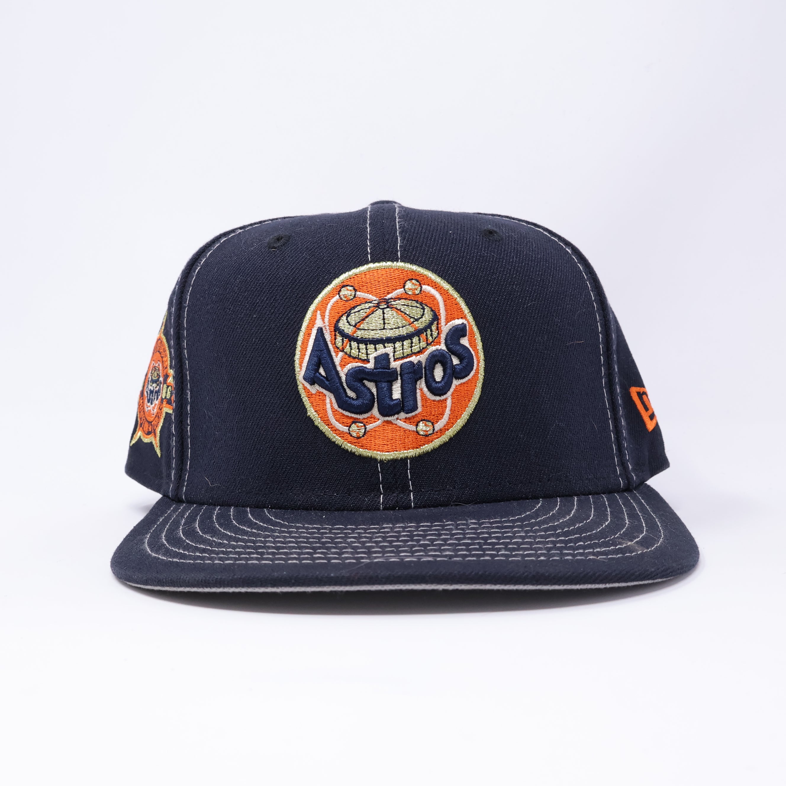 USED 3/8 Navy Houston Astros 1986 Astrodome 59fifty New Era Fitted Hat Cap