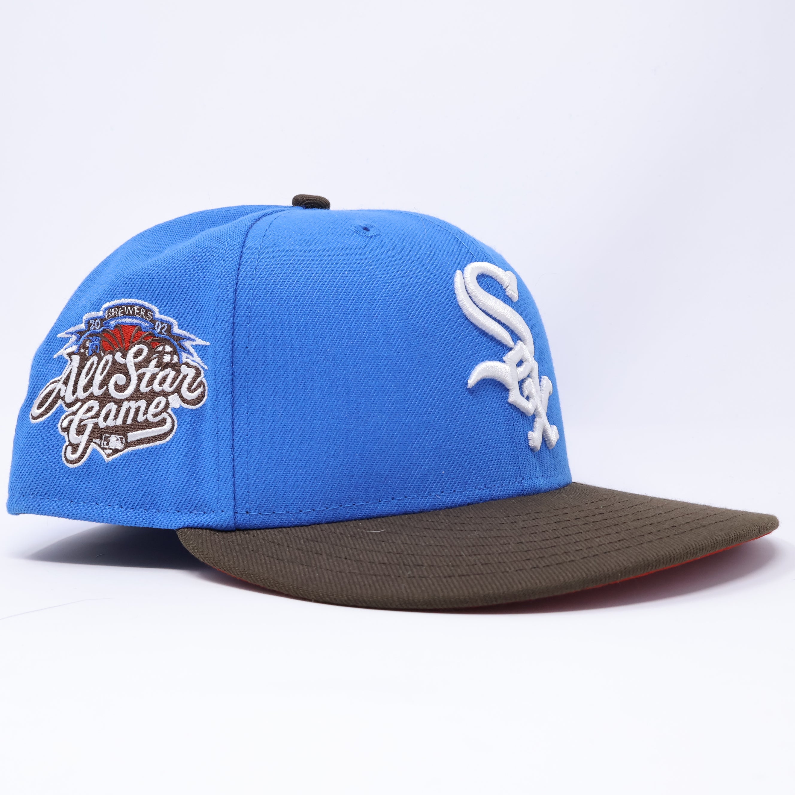 USED 1/2 Blue Chicago White Sox 2002 All-Star Game 59fifty New Era Fitted Hat Cap