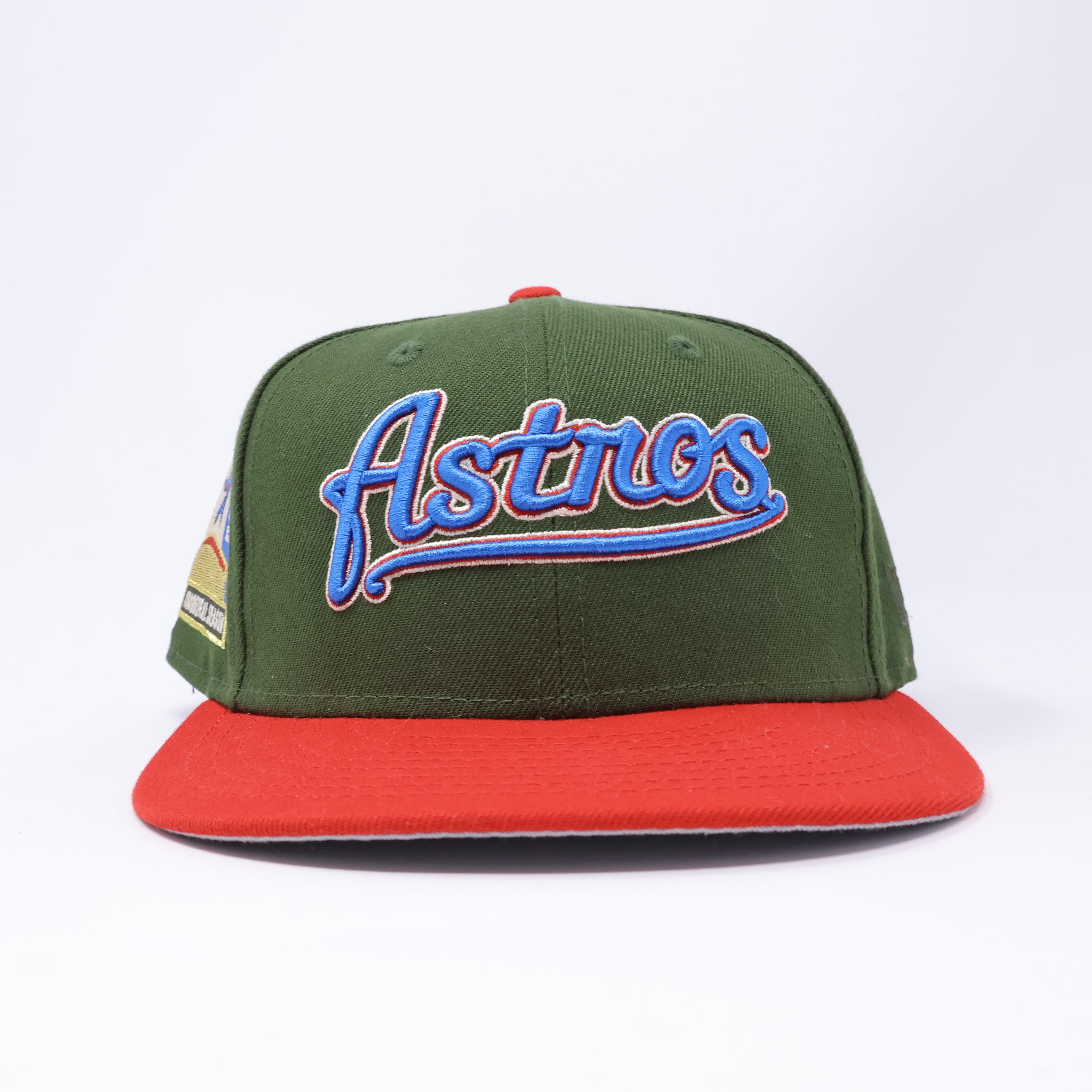 USED 1/4 Green Houston Astros 2000 Inaugural Season 59fifty New Era Fitted Hat Cap