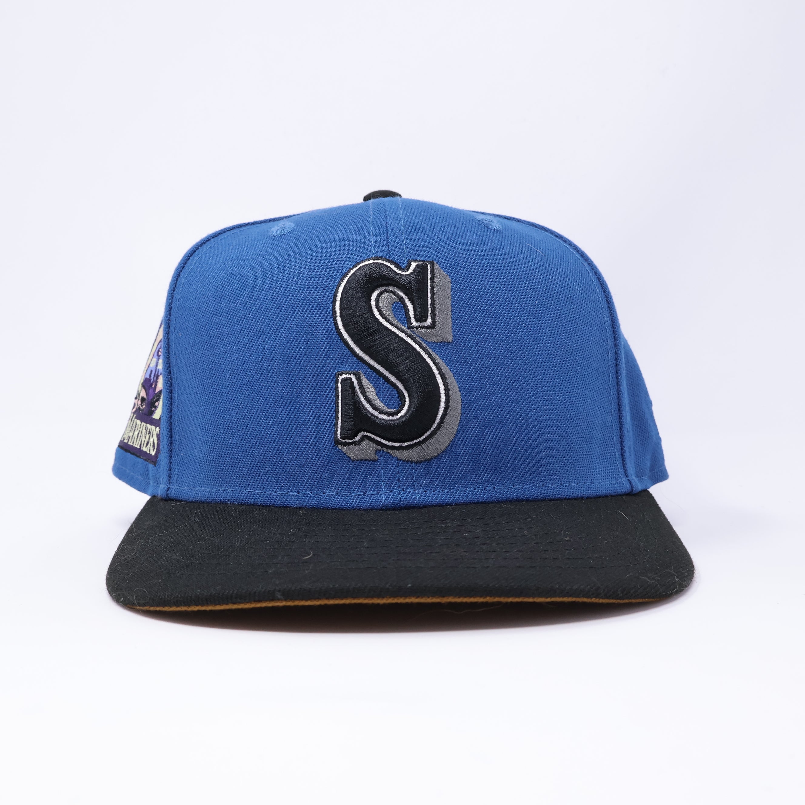 USED 3/8 Blue Seattle Mariners 30th Anniversary 59fifty New Era Fitted Hat Cap