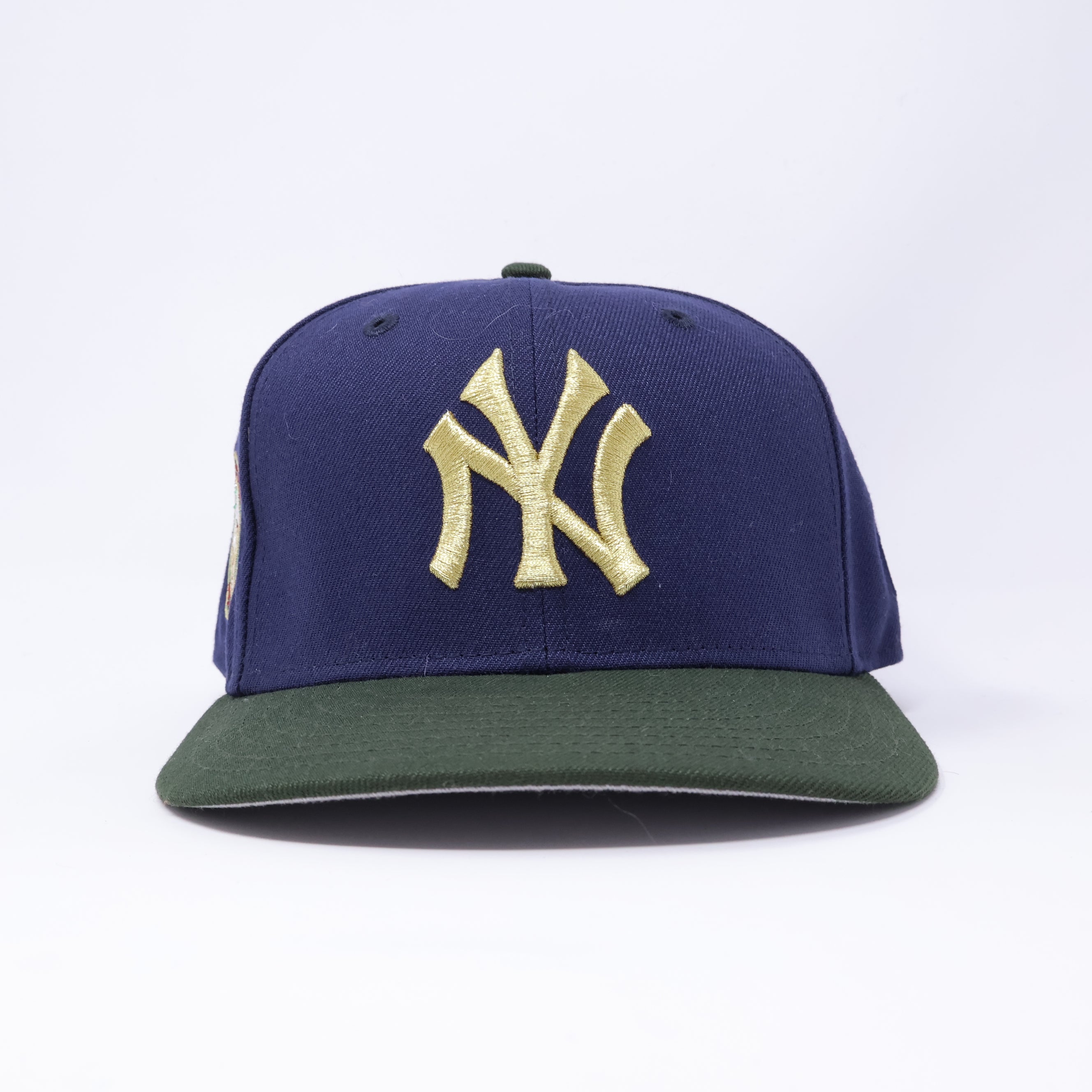 USED 3/8 Navy New York Yankees 50th Year 59fifty New Era Fitted Hat Cap