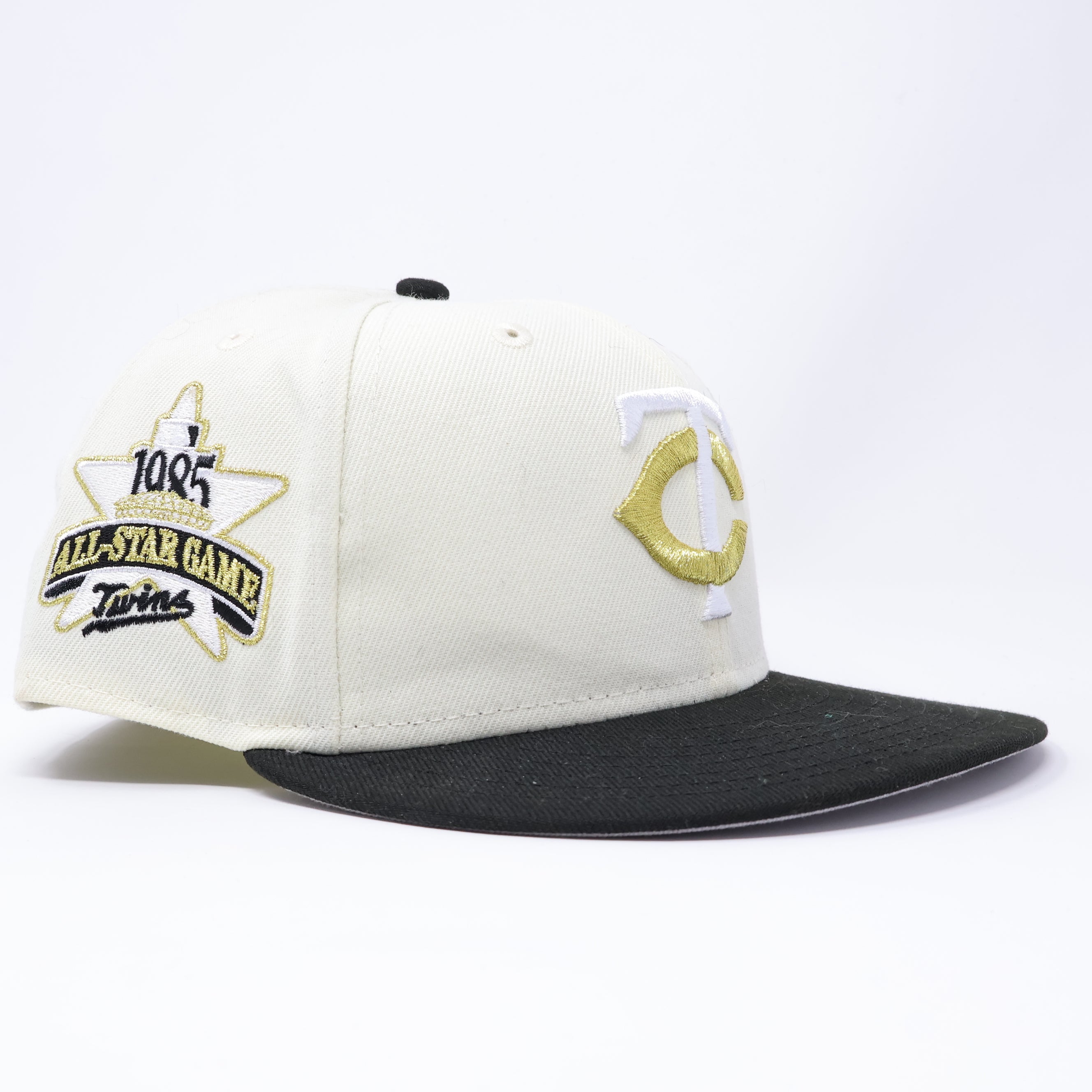 USED 1/4 Chrome Minnesota Twins 1985 All-Star Game 59fifty New Era Fitted Hat Cap