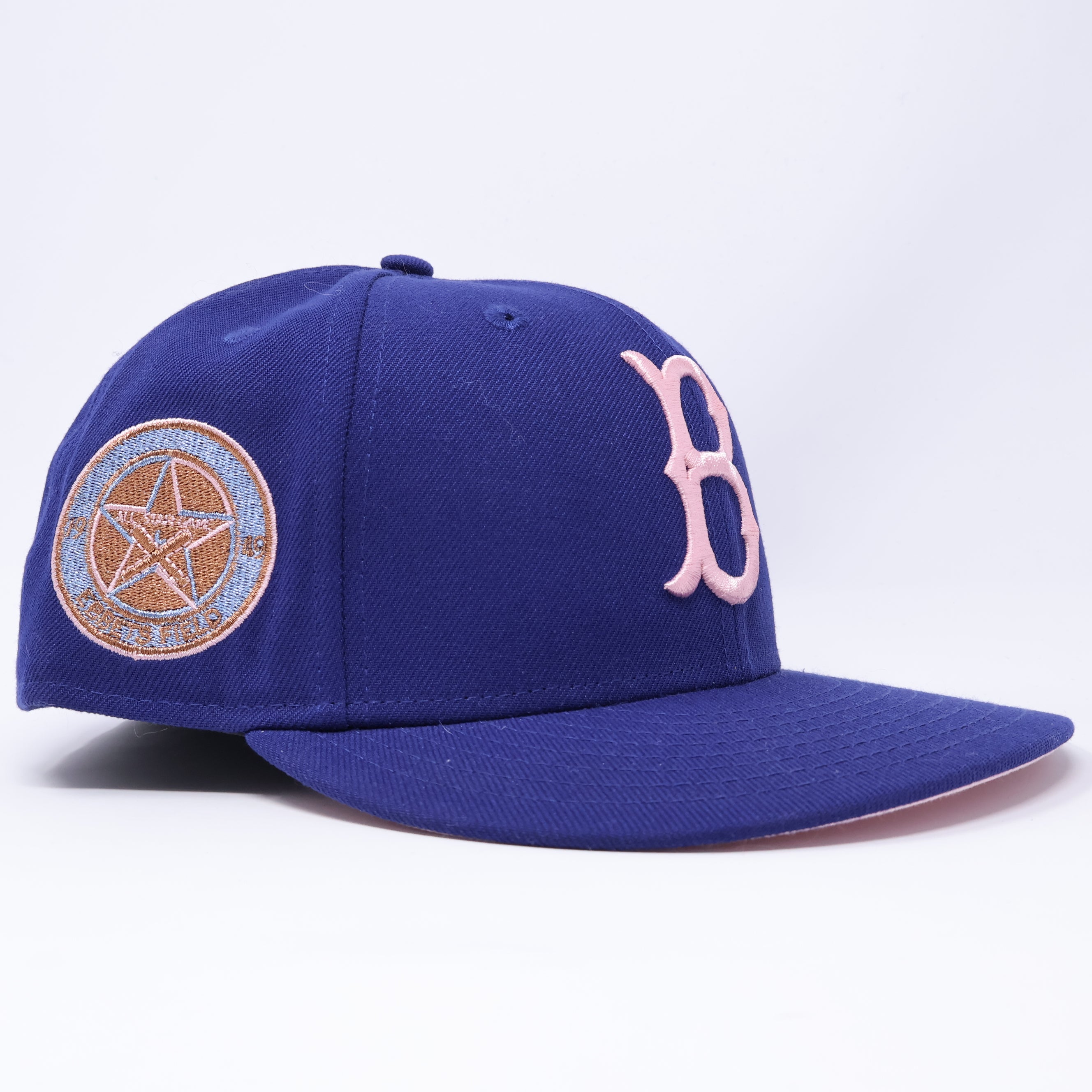 USED 1/2 Navy Brooklyn Dodgers Ebbets Field 59fifty New Era Fitted Hat Cap
