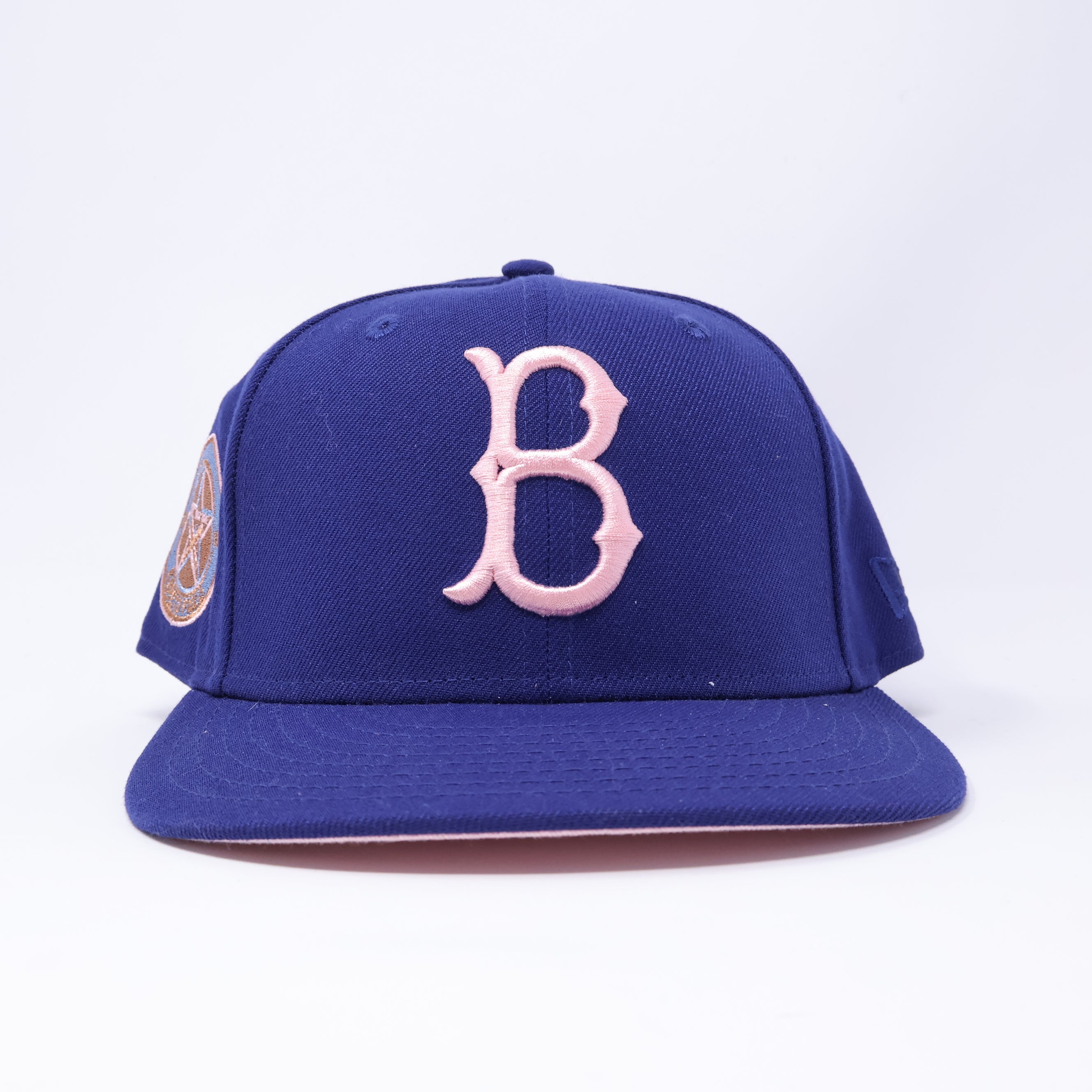 USED 1/2 Navy Brooklyn Dodgers Ebbets Field 59fifty New Era Fitted Hat Cap