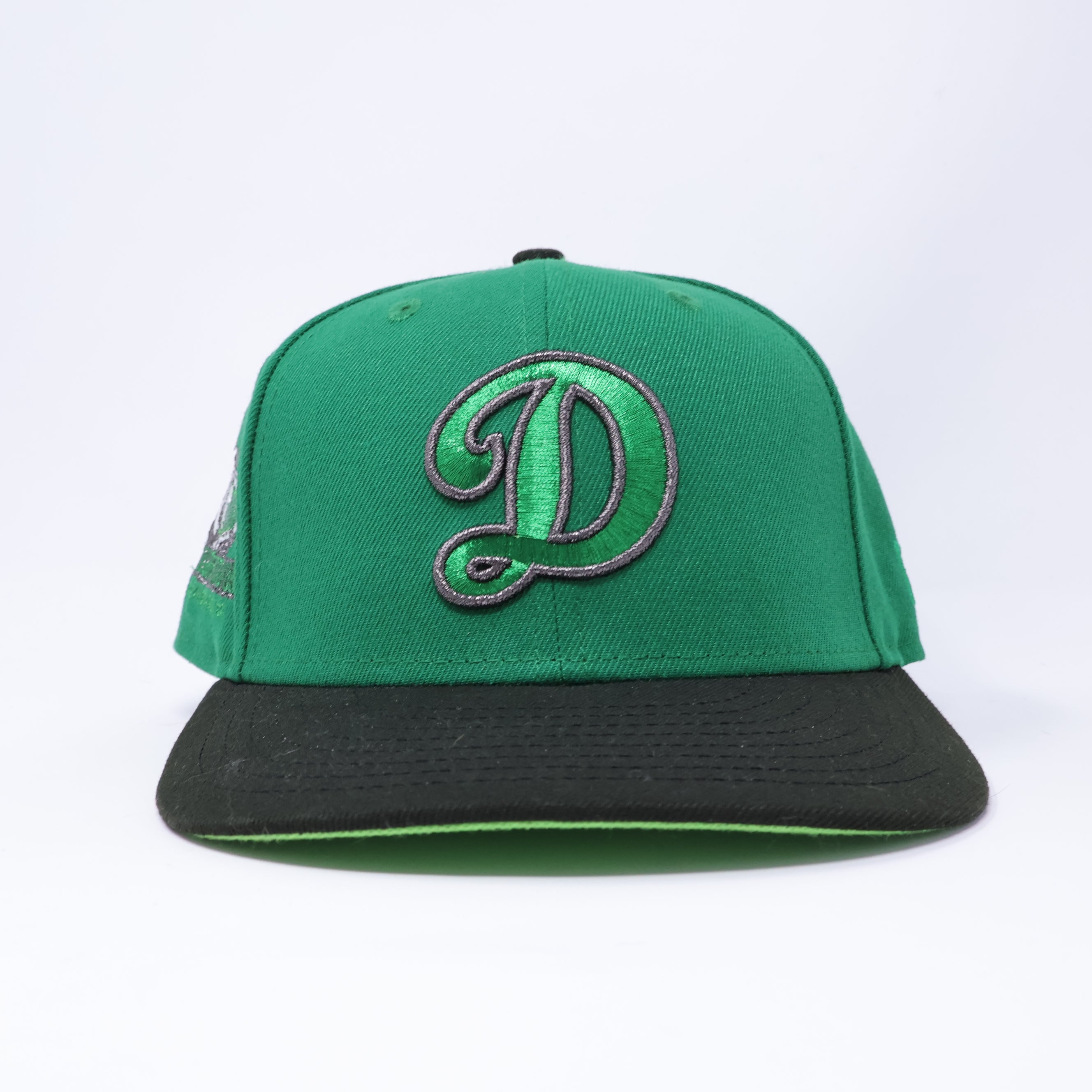 USED 1/2 Green Los Angeles Dodgers Dodgers Stadium 59fifty New Era Fitted Hat Cap