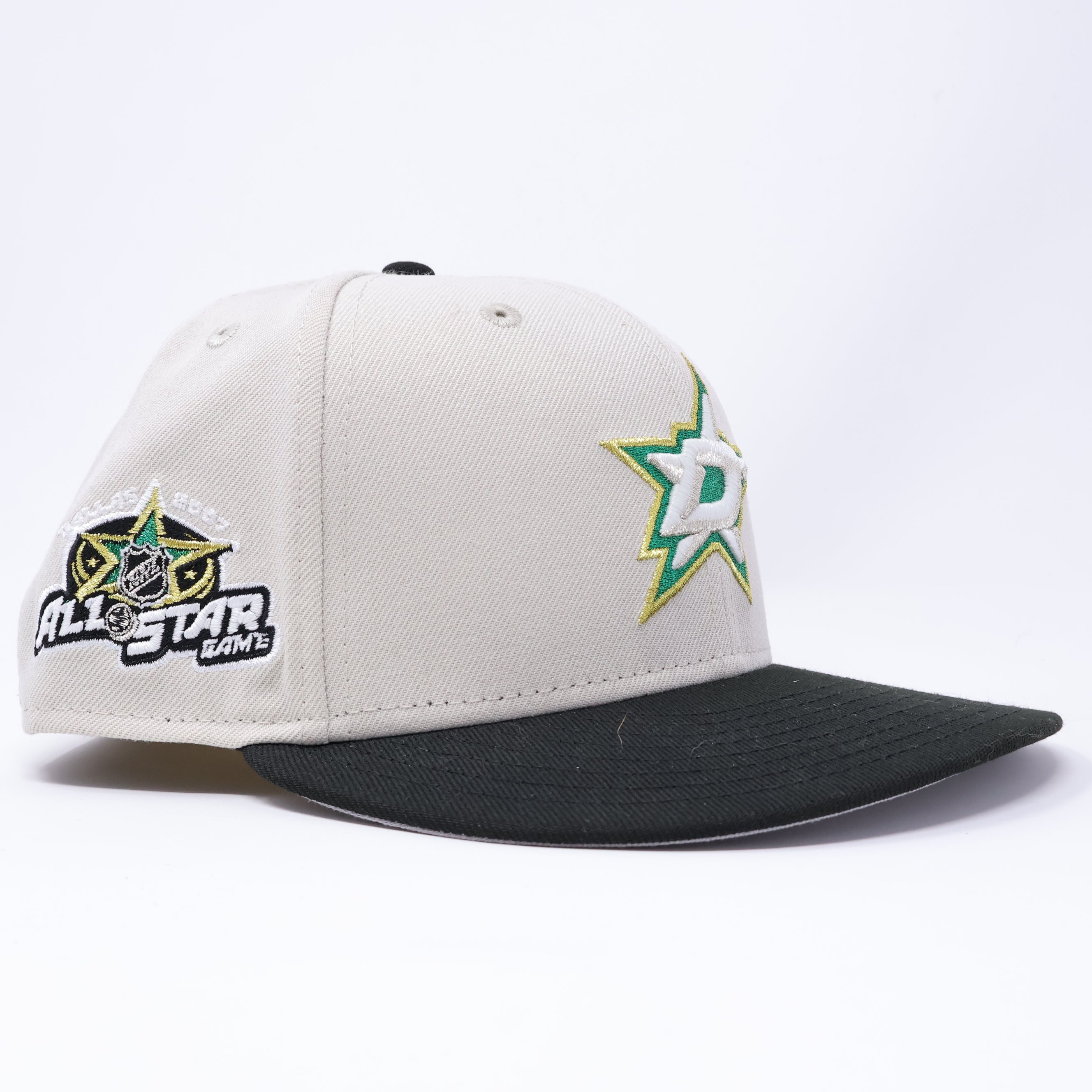 USED 3/8 Chrome Dallas Stars NHL All-Star Game 59fifty New Era Fitted Hat Cap