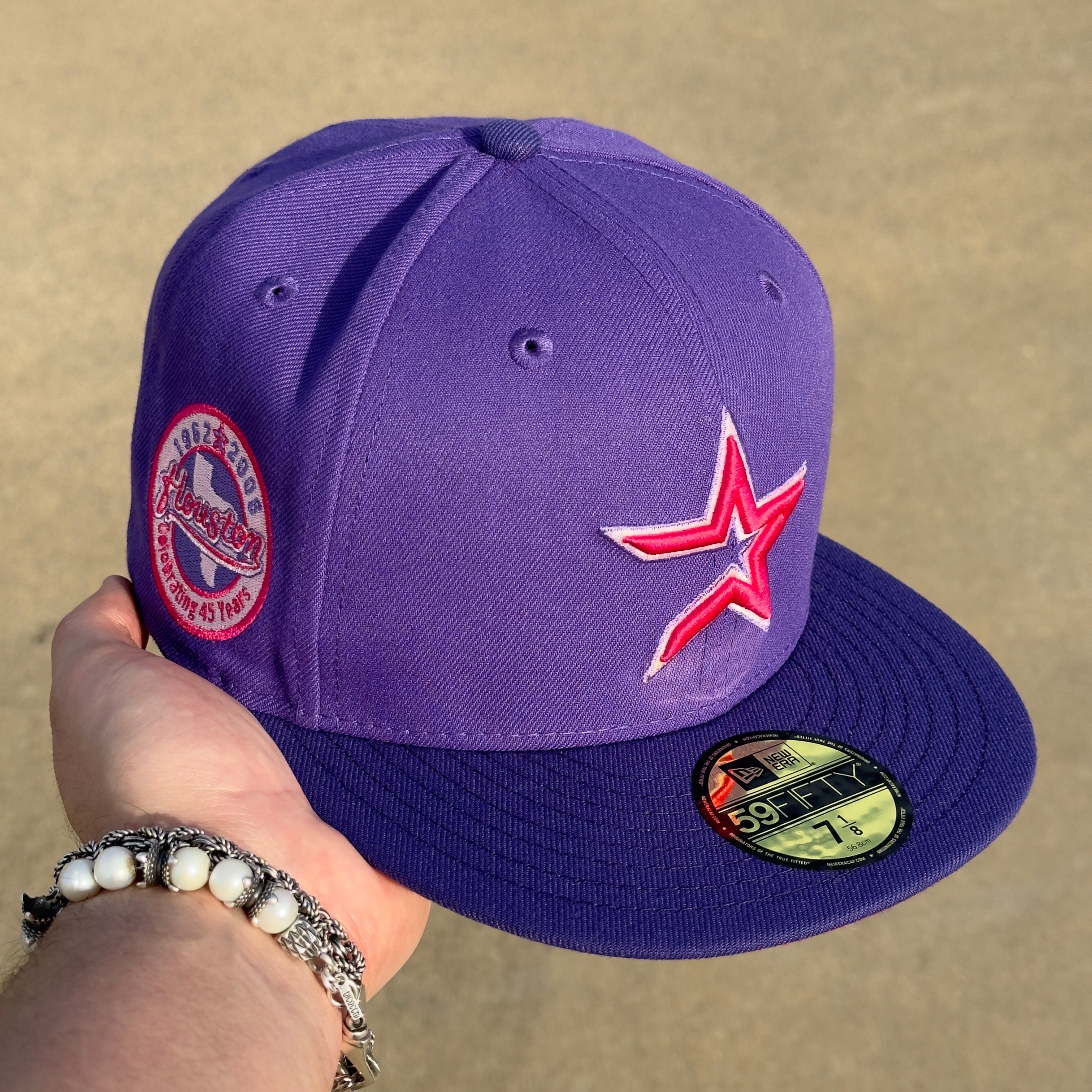 Purple Houston Astros Celebrating 45 Years 59fifty New Era Fitted Cap Hat