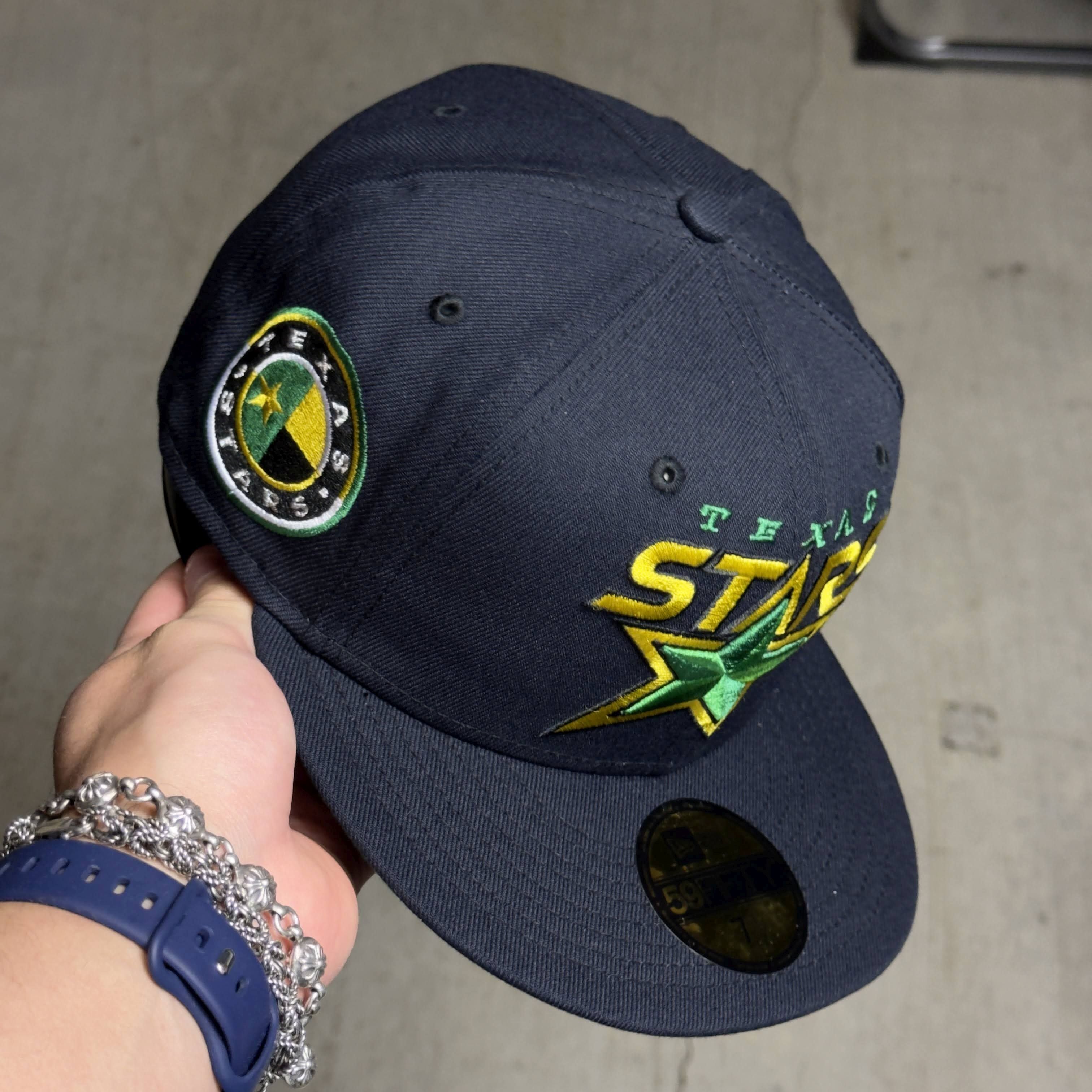 NWT 1/4 Navy Dallas Texas Stars AHL 59fifty New Era Fitted Hat Cap