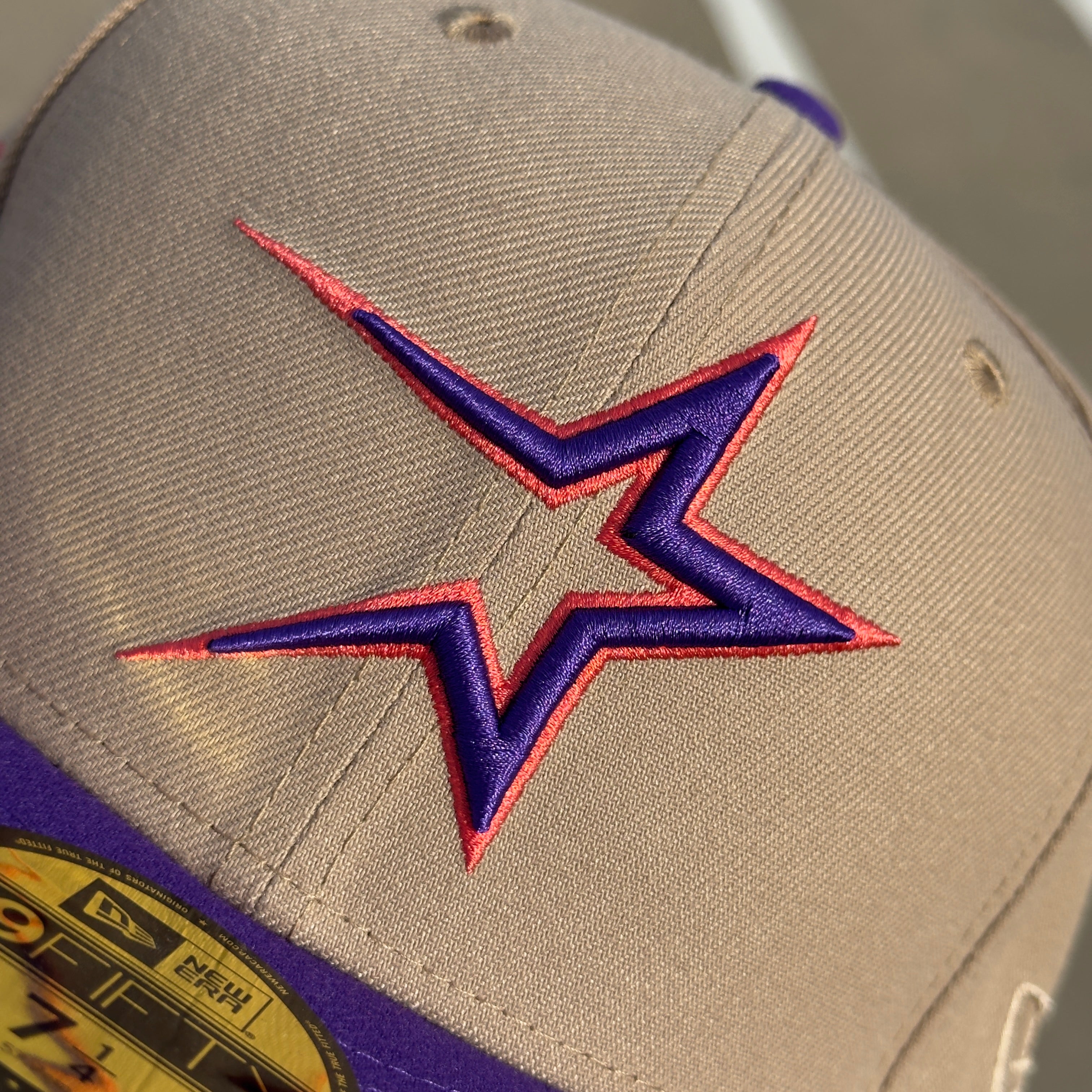 Purple Khaki Houston Astros Astrodome 59fifty New Era Fitted Cap Hat