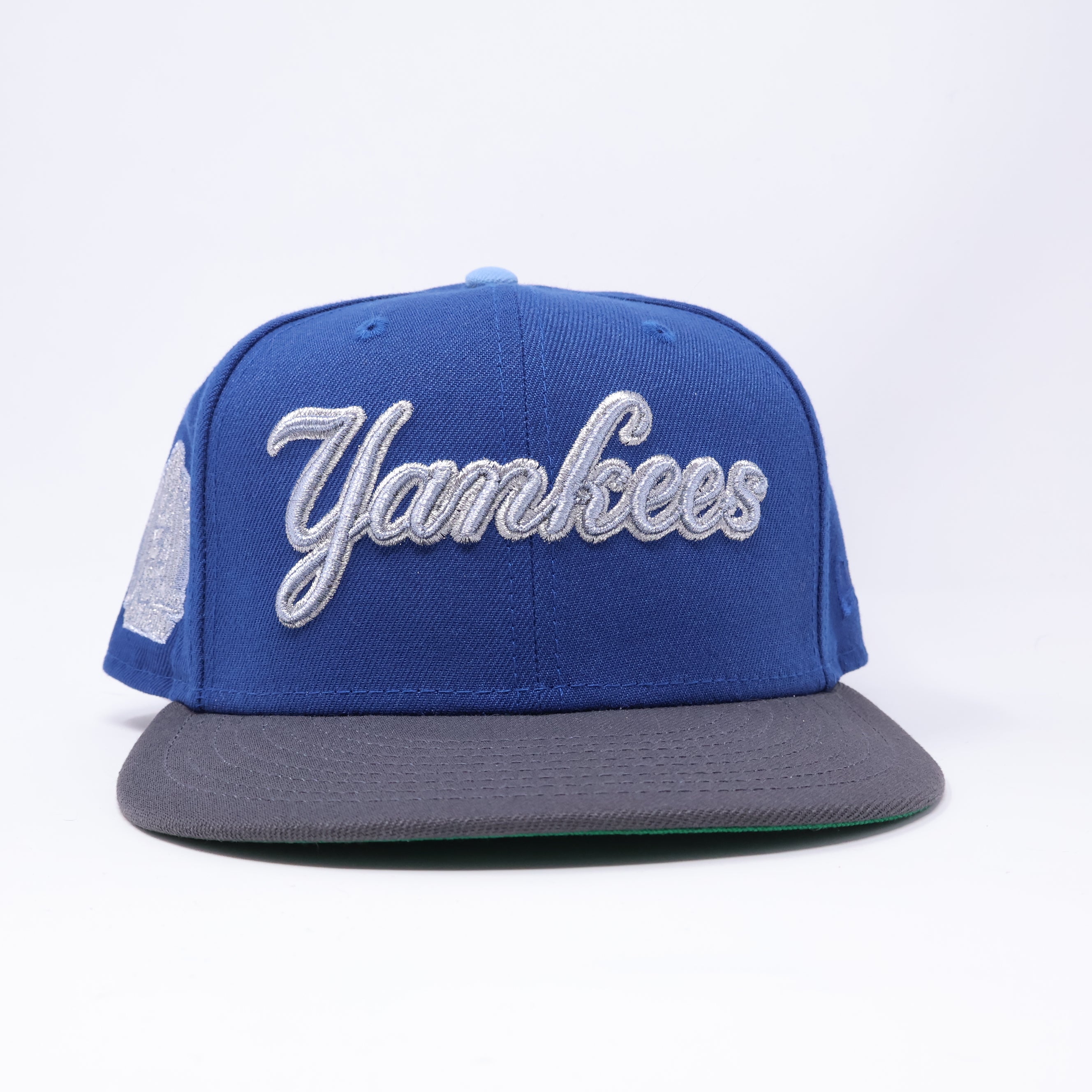 USED 3/8 Blue New York Yankees 5x Time World Series 59fifty New Era Fitted Hat Cap