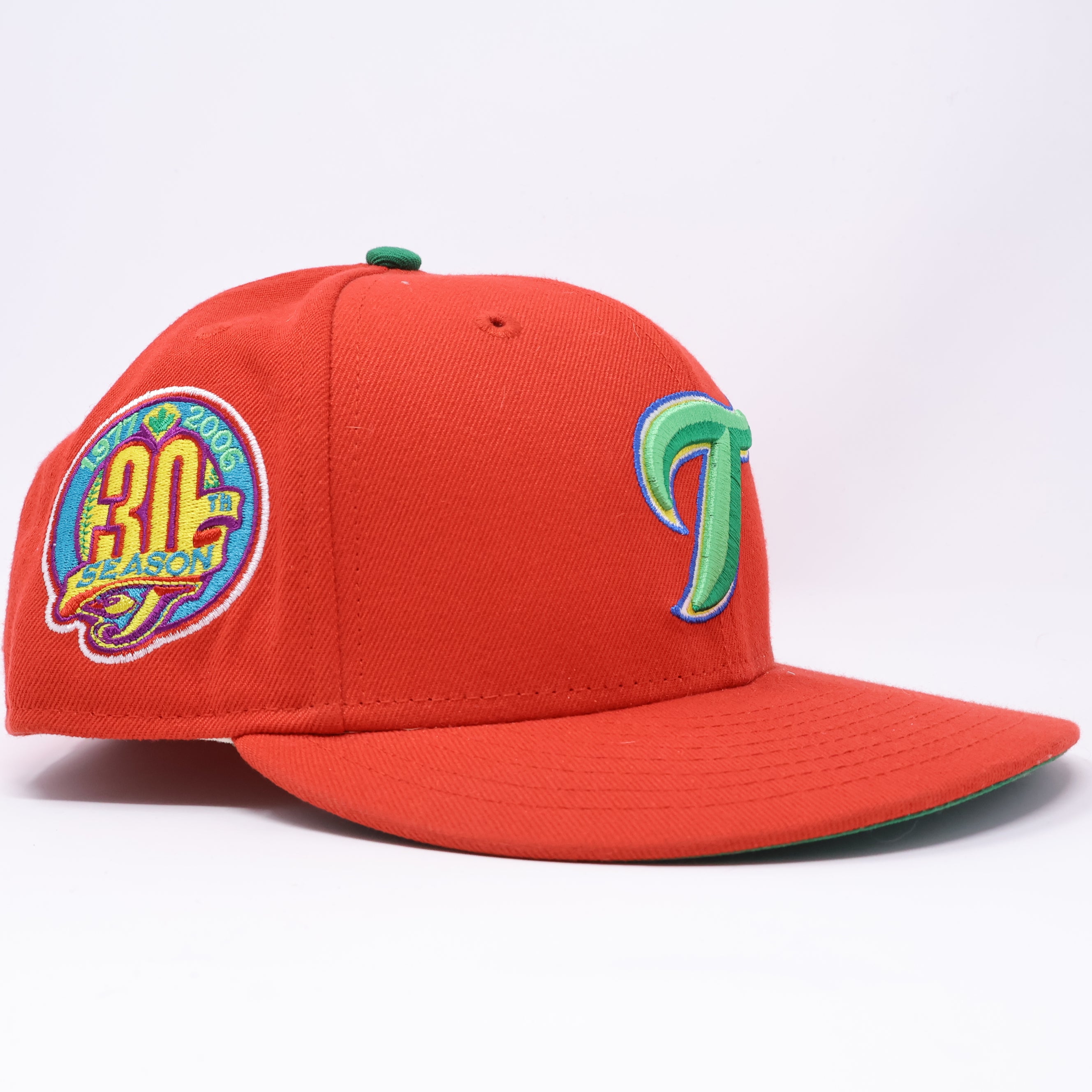 USED 1/2 Red Toronto Blue Jays 30th Season 59fifty New Era Fitted Hat Cap