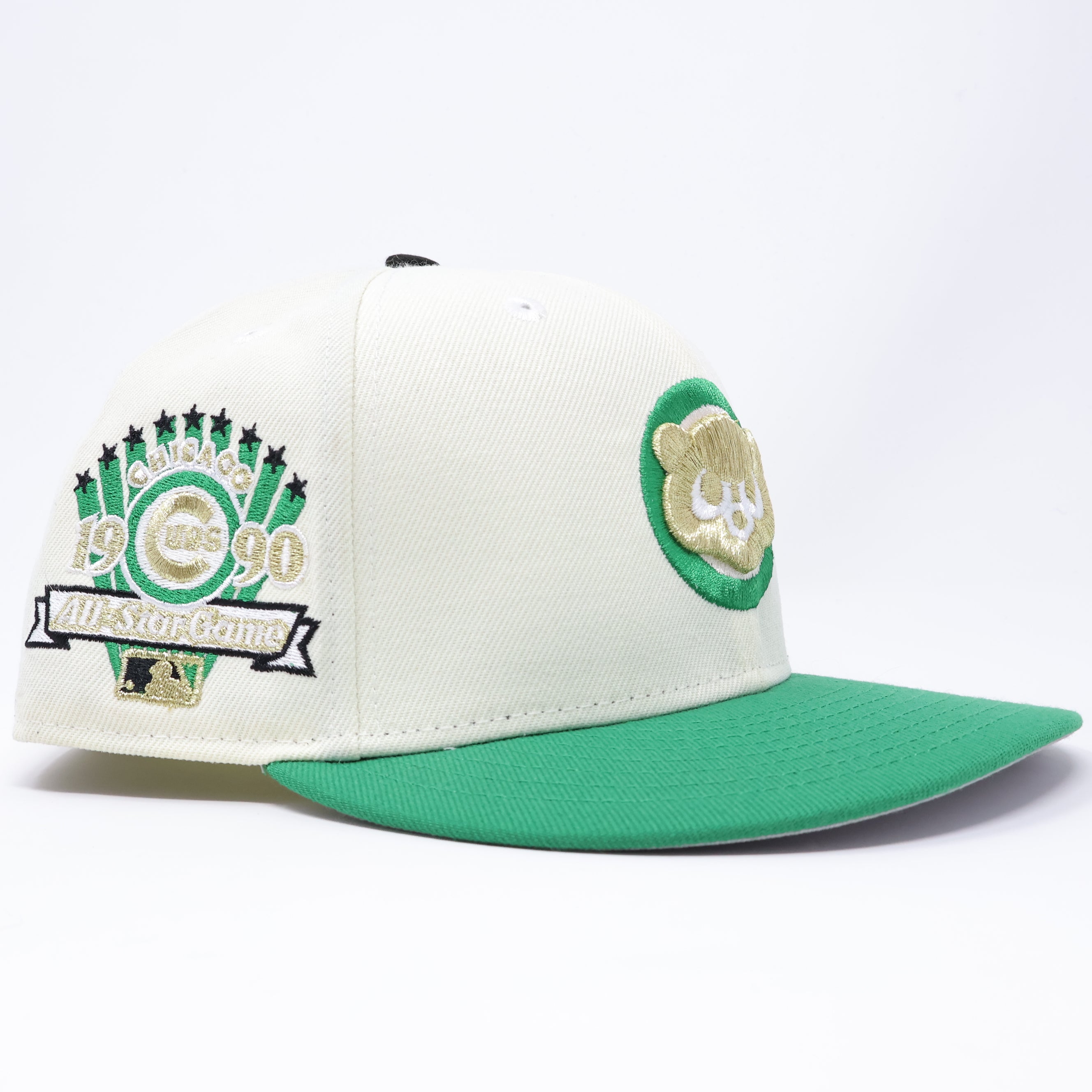 USED 3/8 Chrome Chicago Cubs 1990 All-Star Game 59fifty New Era Fitted Hat Cap