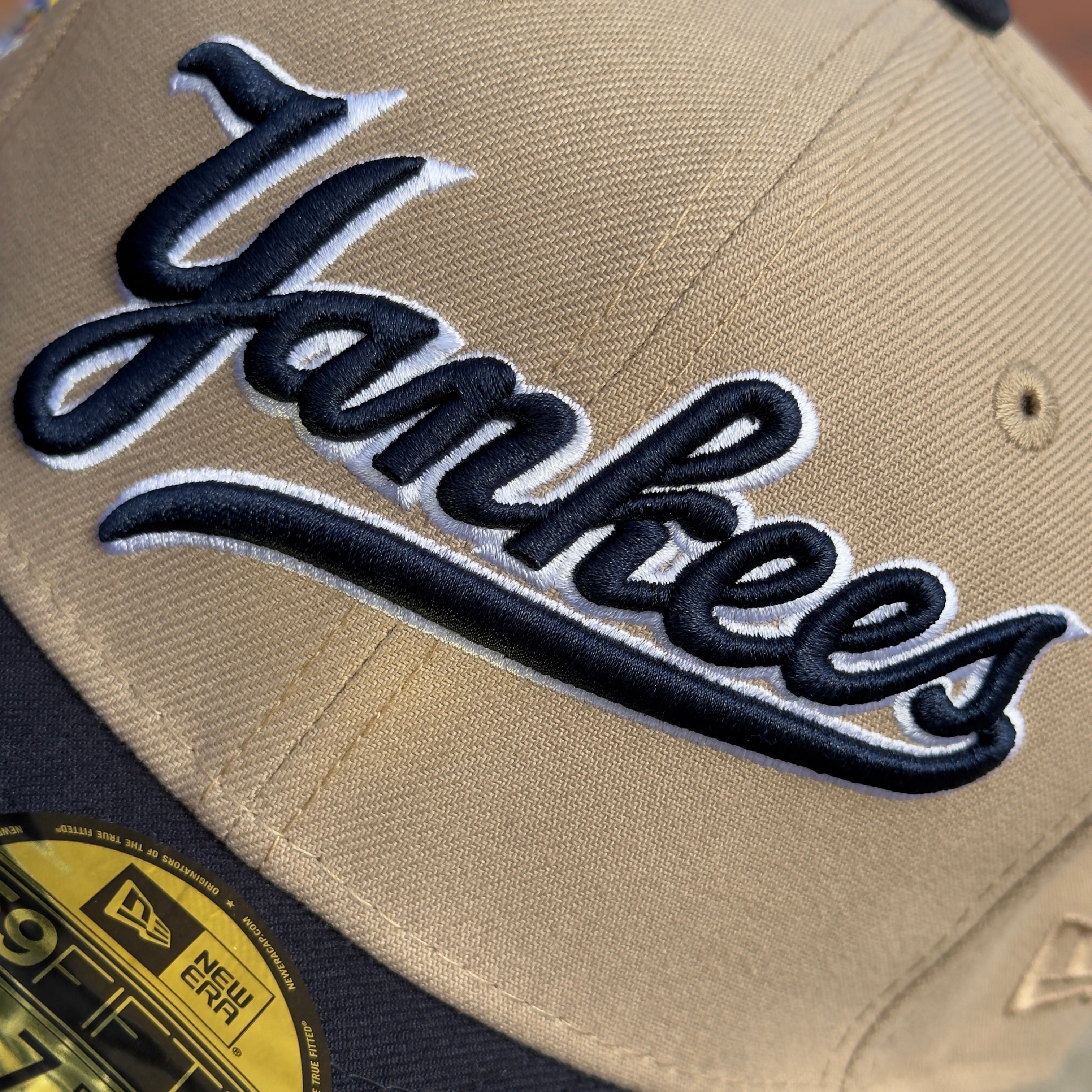 7 5/8  Khaki New York Yankees World Series 1996 59fifty New Era Fitted Cap Hat