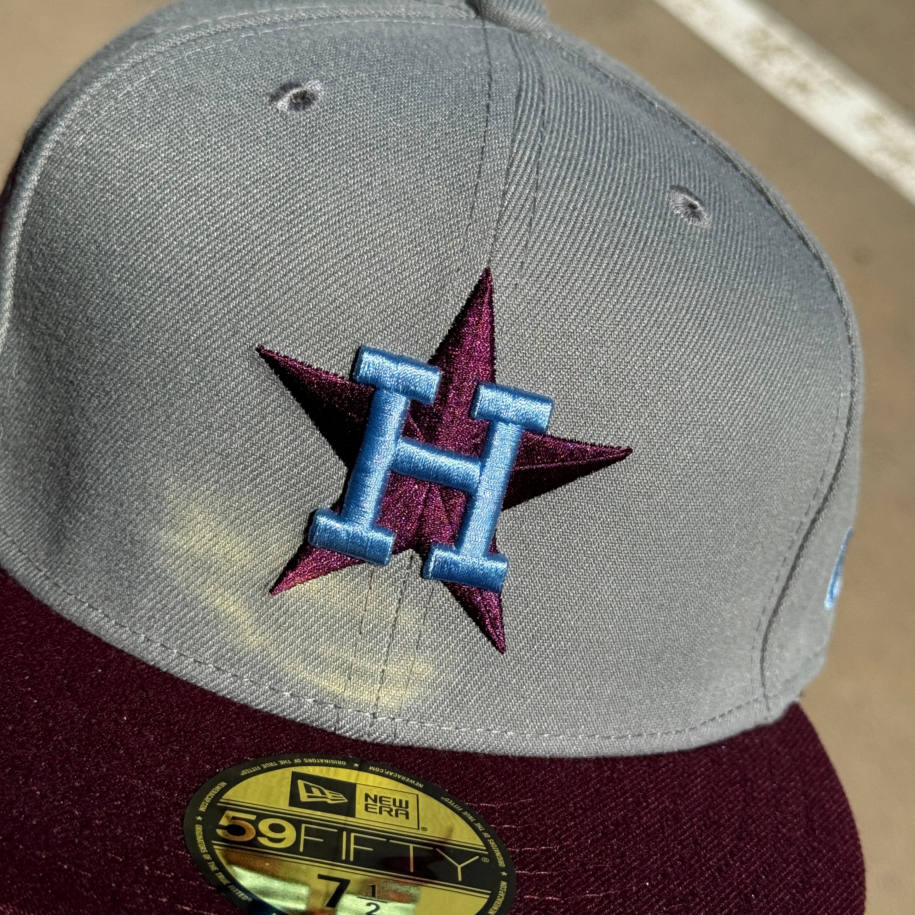 NEW 1/2 Gray Houston Astros 1968 All Star Game 59fifty New Era Fitted Hat Cap