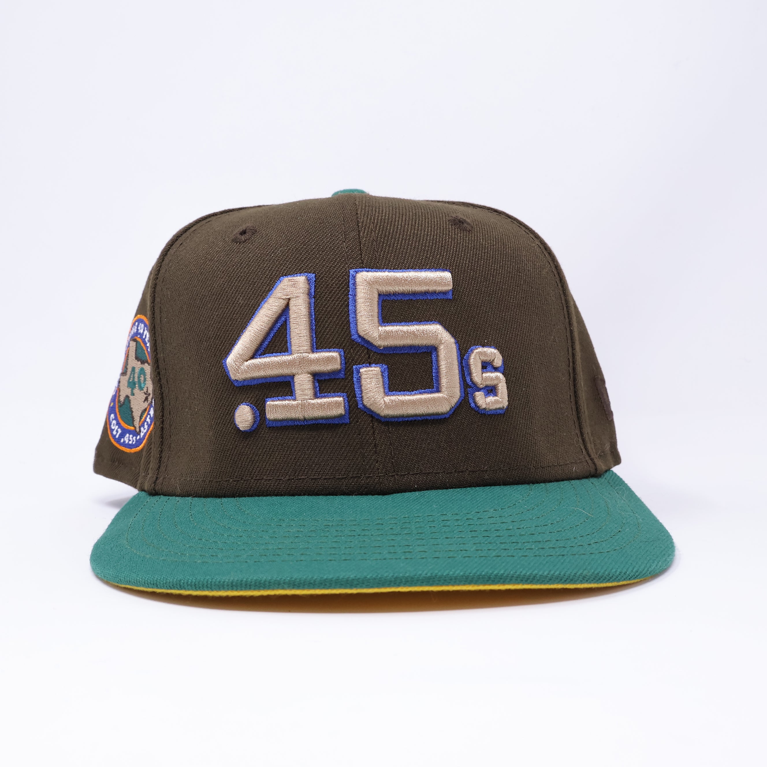 USED 3/8 Brown Houston Astros Celebrating 40 Years 59fifty New Era Fitted Hat Cap