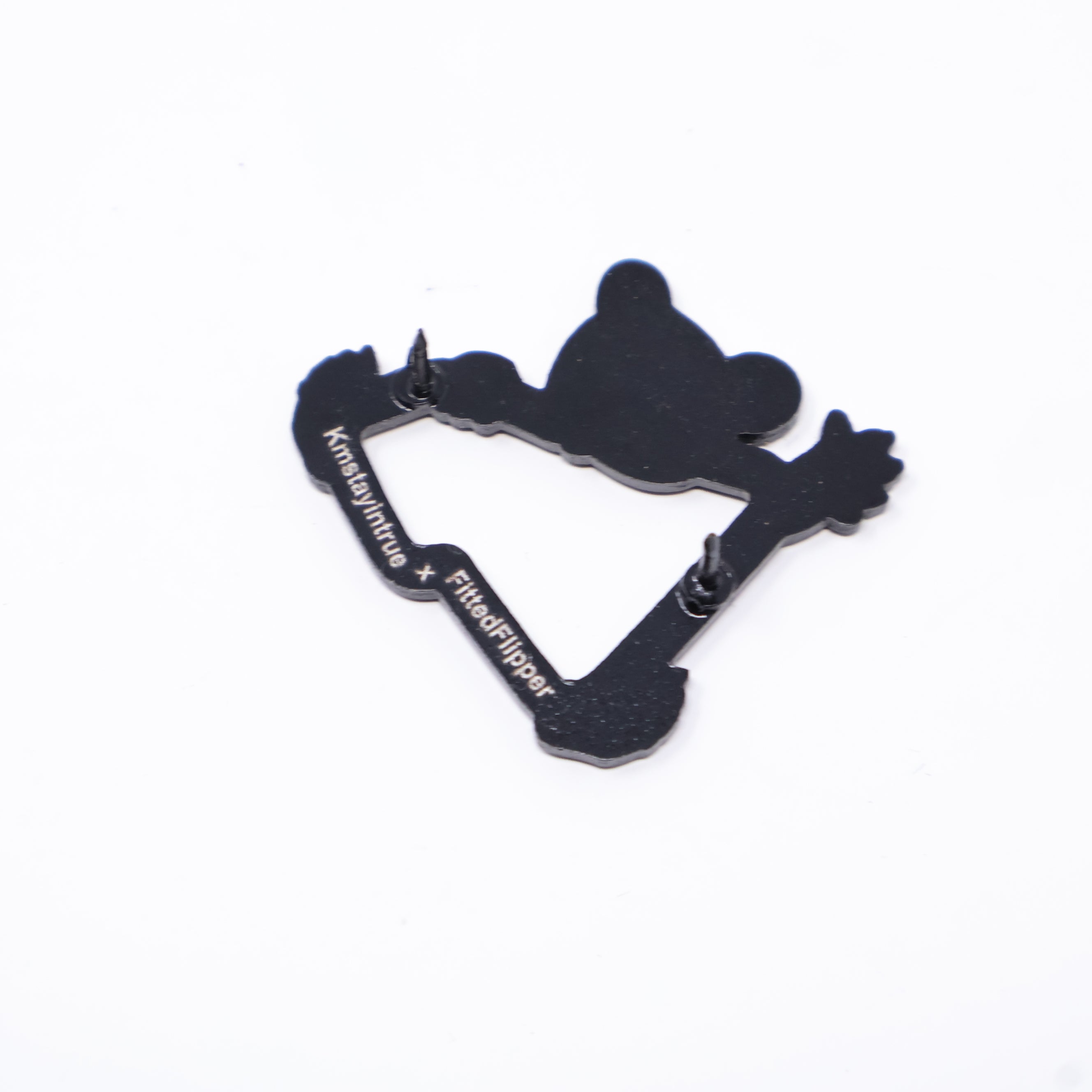 Black Brown Bear MLB Logo Pin