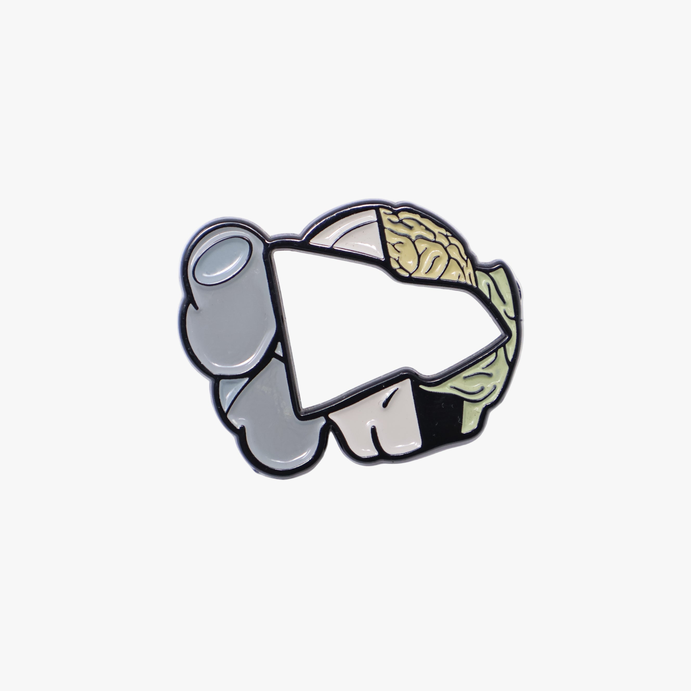 Gray Kaws MLB Logo Pin