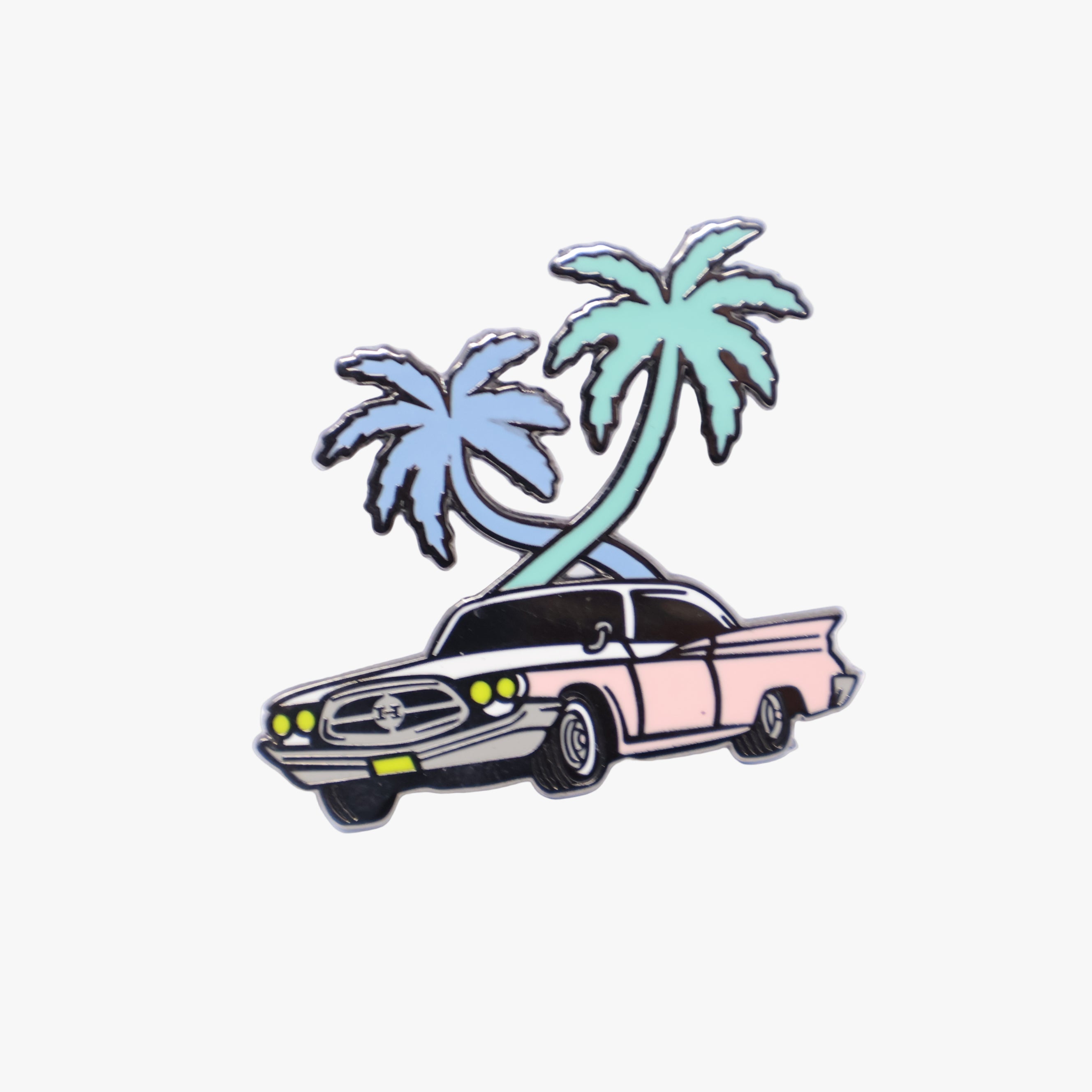 Pink Miami Vice Car Graphic Pin