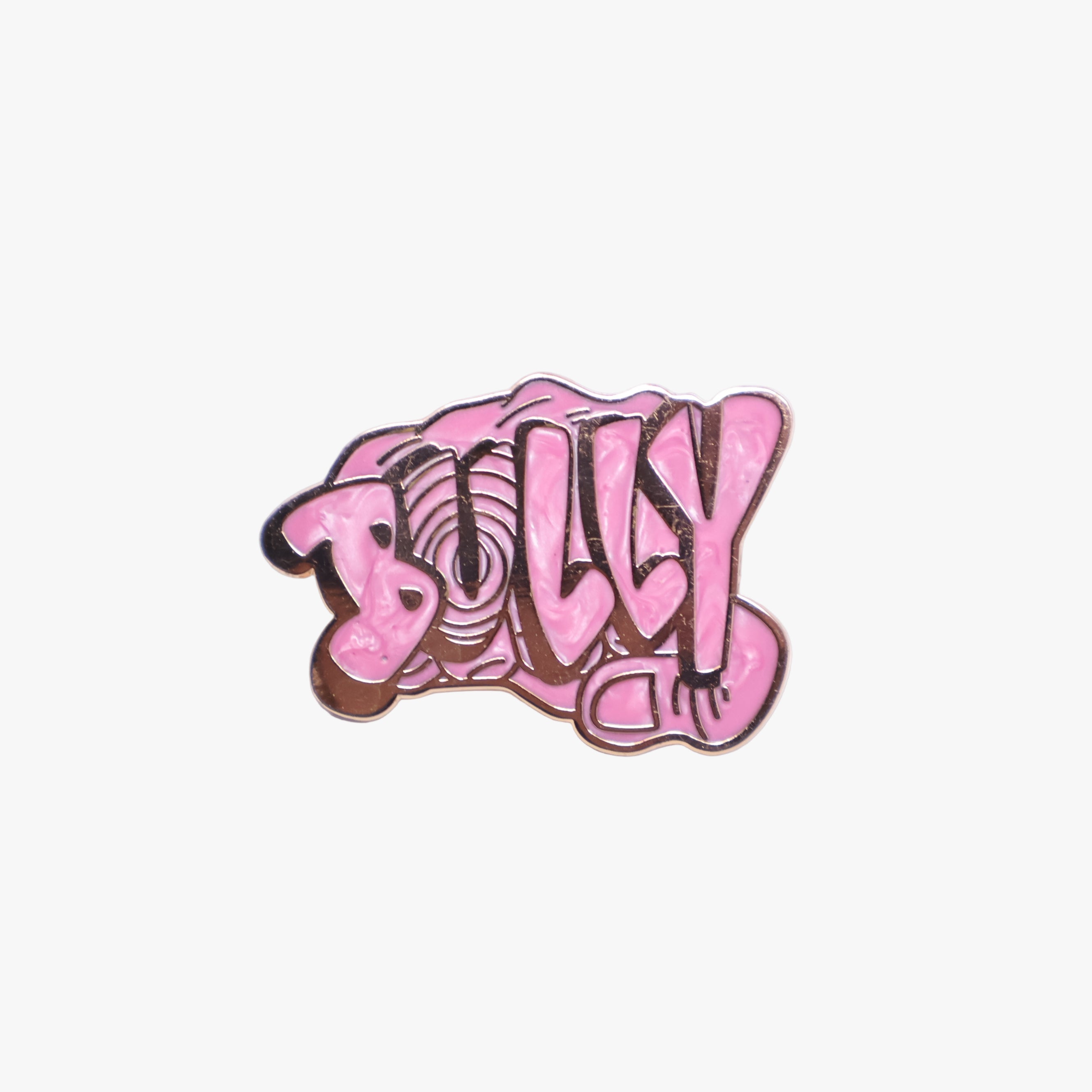 BULLY Silver Plating / Pink  Graphic Pin