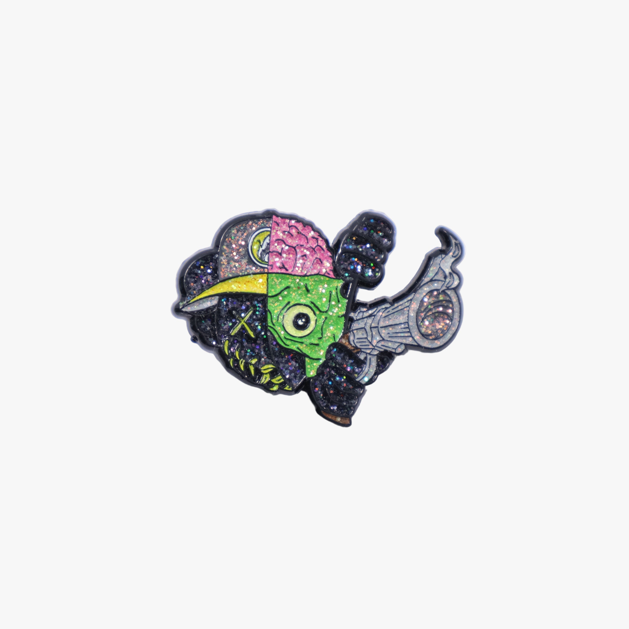 Kaws Mutated Baseball Shooter Peeker Pin