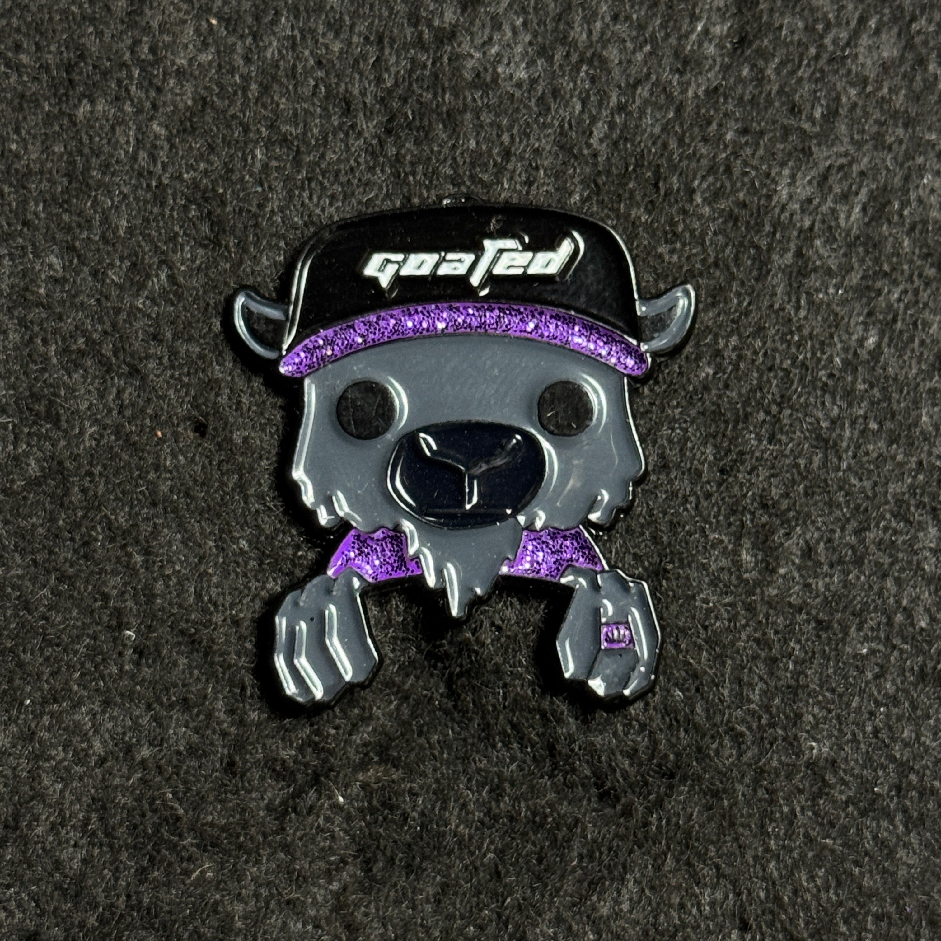 Black/Purple Goated Peeker Pin