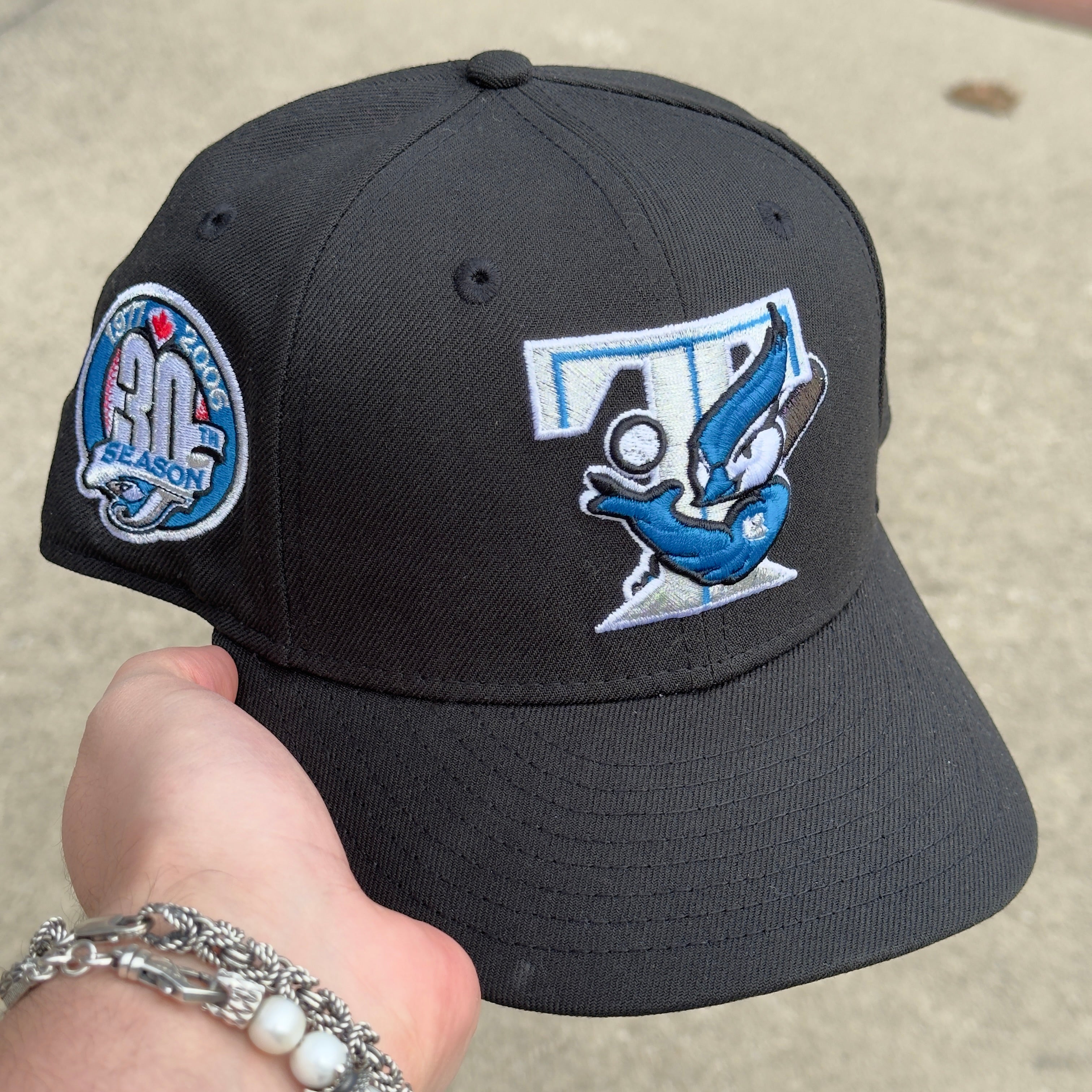 7 5/8 USED Toronto Blue Jays 30th Season 1977 59fifty New Era Fitted Cap Hat