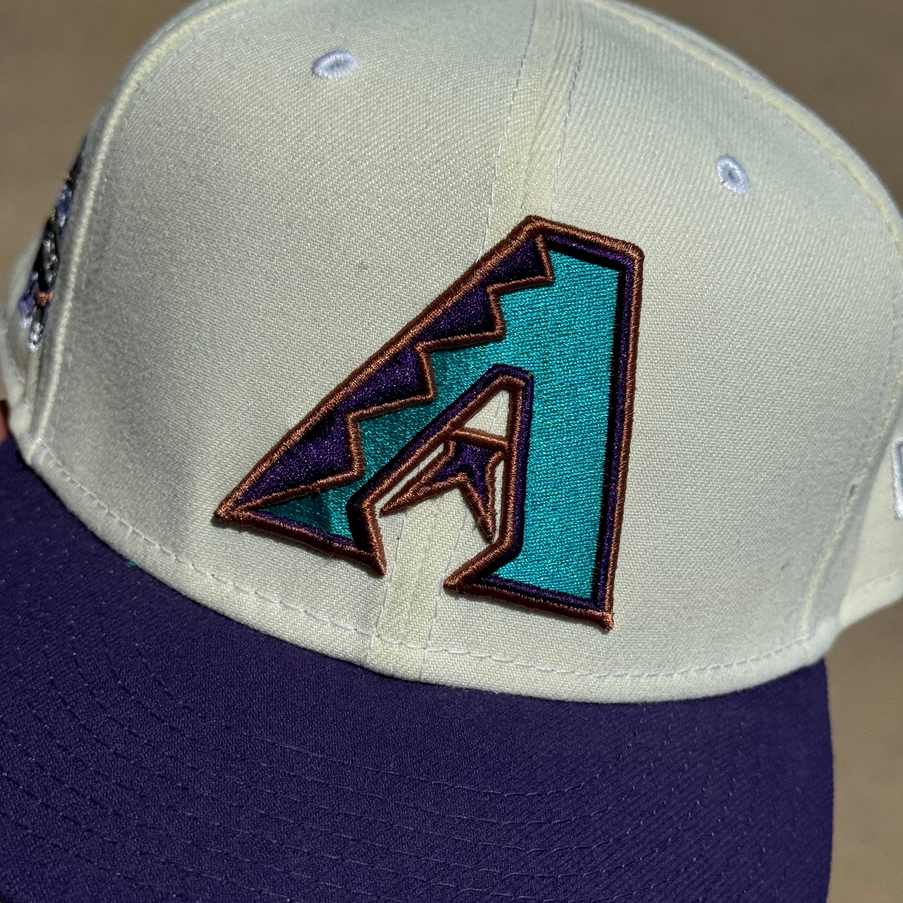 USED 8 Chrome Arizona Diamondbacks 2001 World Series 59fifty New Era Fitted Hat Cap