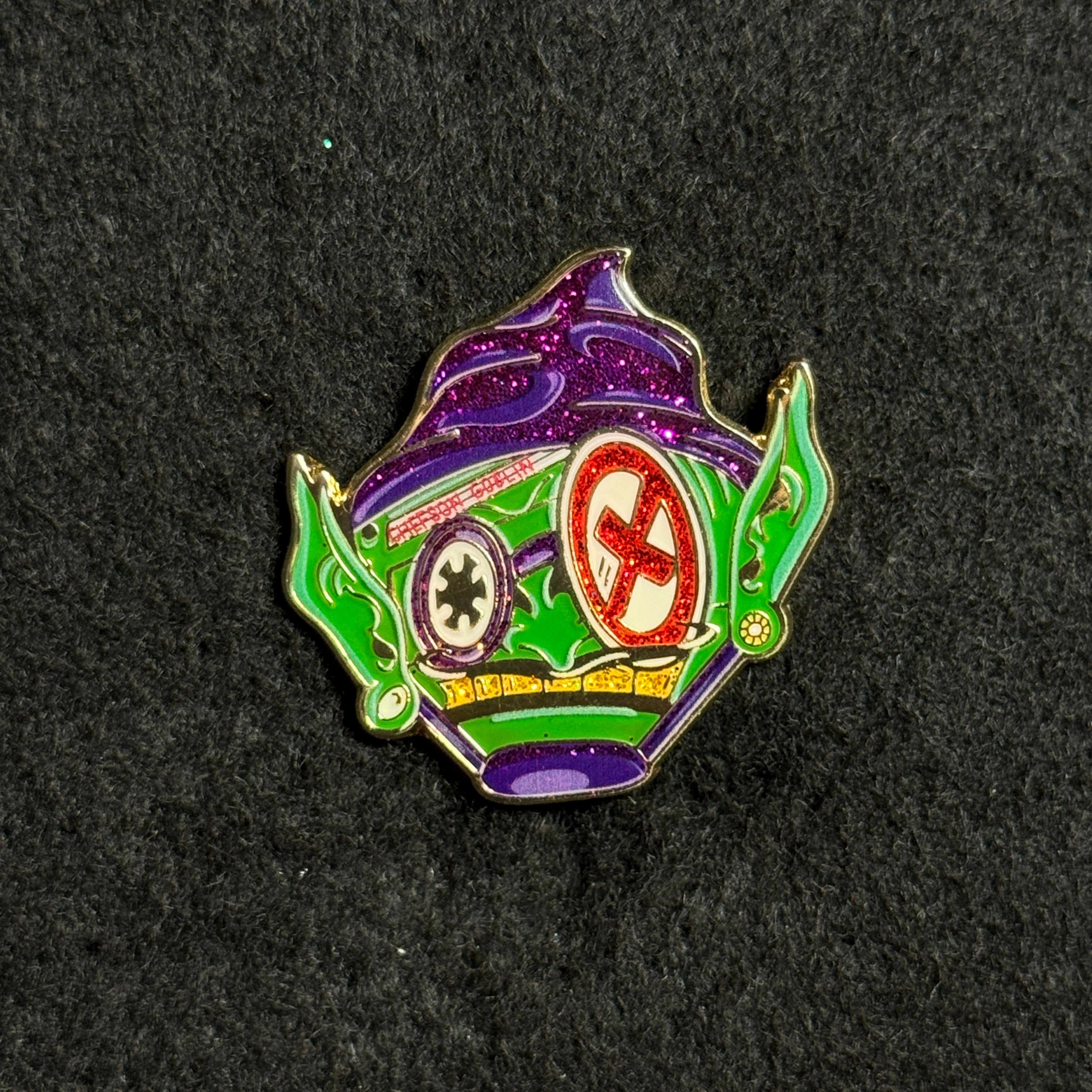 Green Goblin Graphic Pin