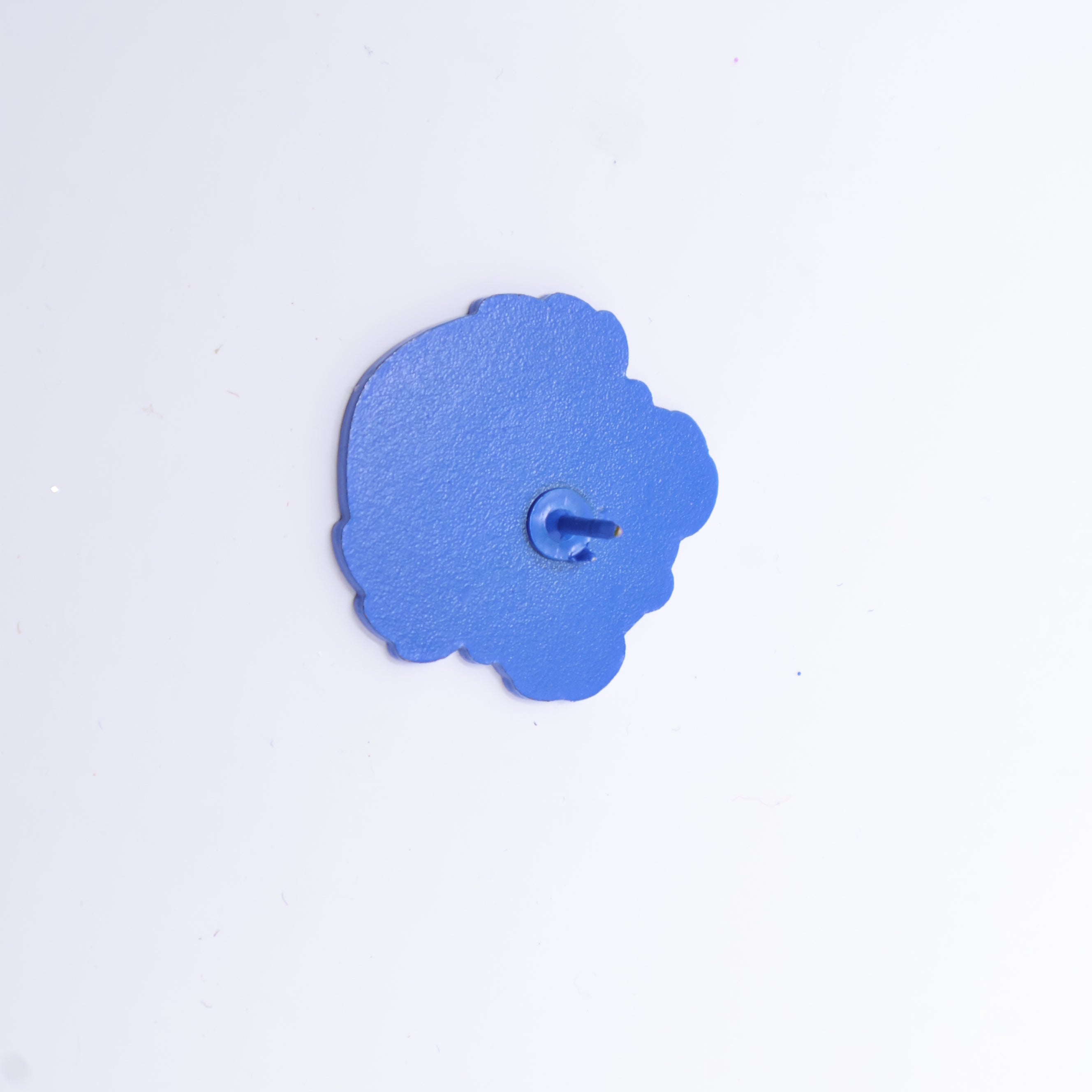 Pinzcity Bear Blue CD Pattern Graphic Pin