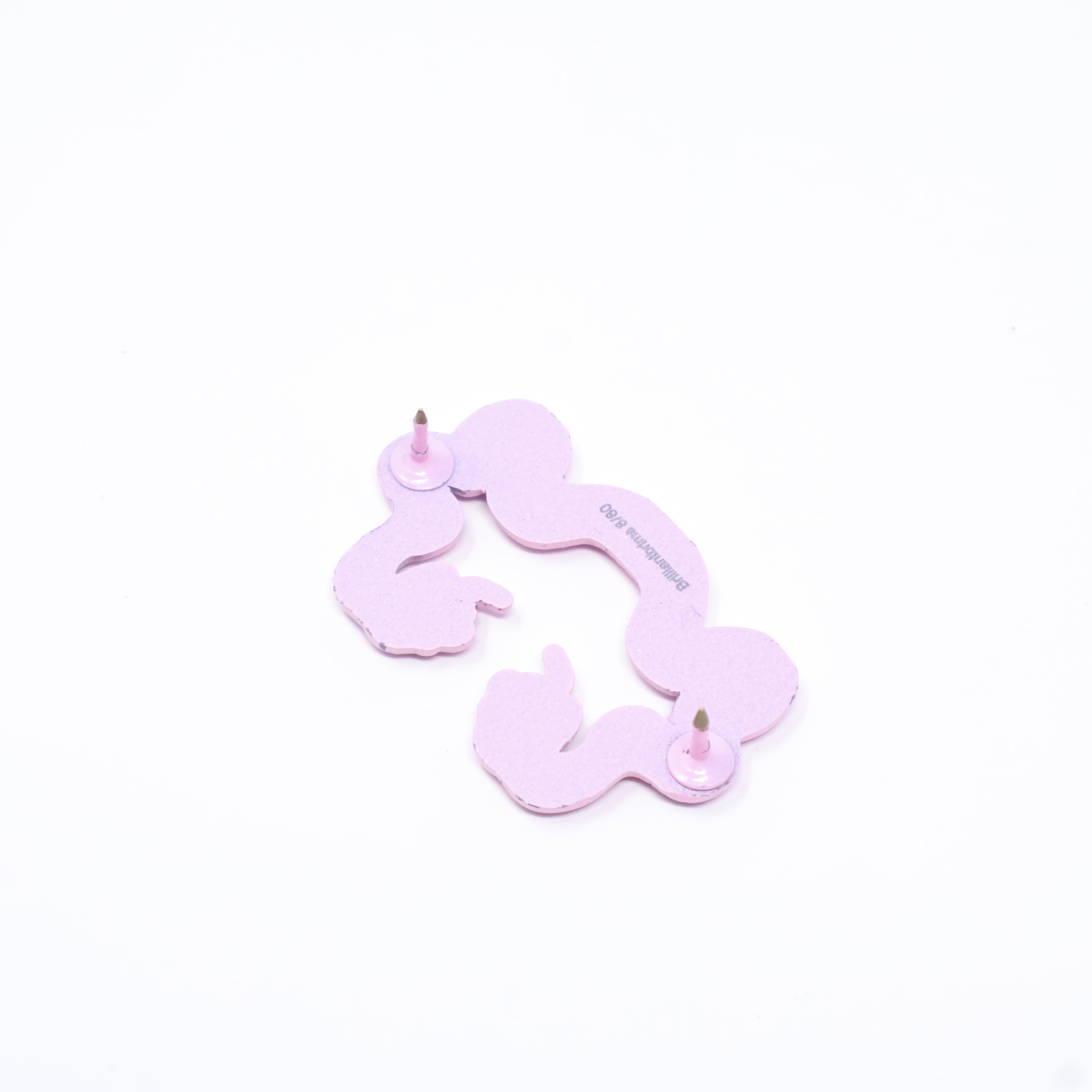 Pink White Bones Snake MLB Logo Pin