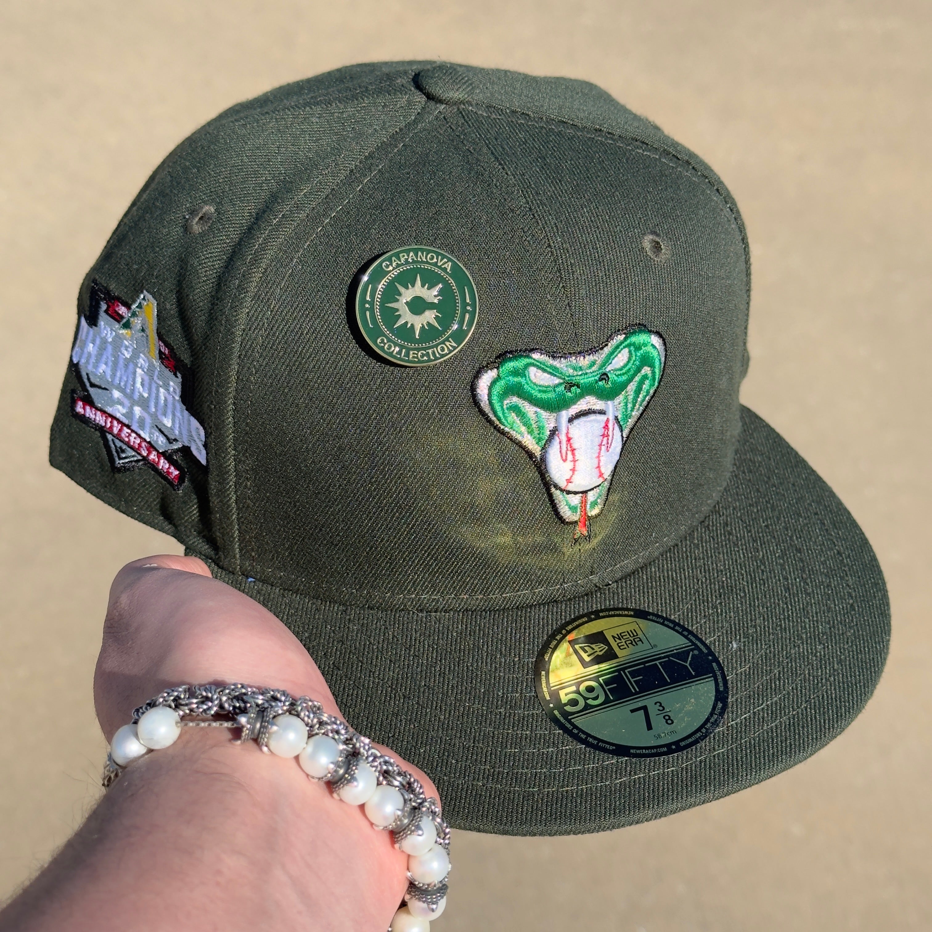 Green Arizona Diamondbacks World champions 20th 59fifty New Era Fitted