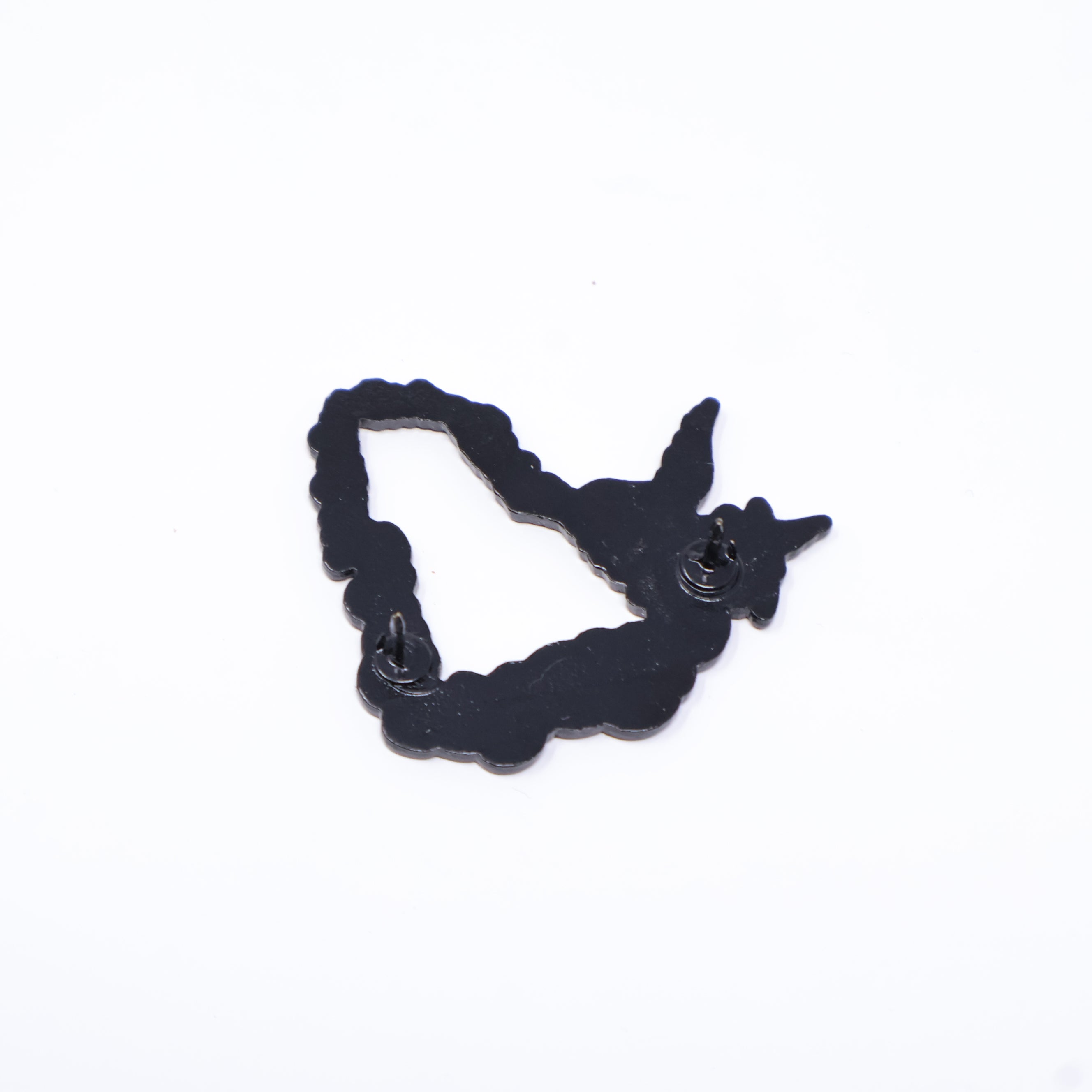 Baby Angel White Clouds Flag Outline Pin